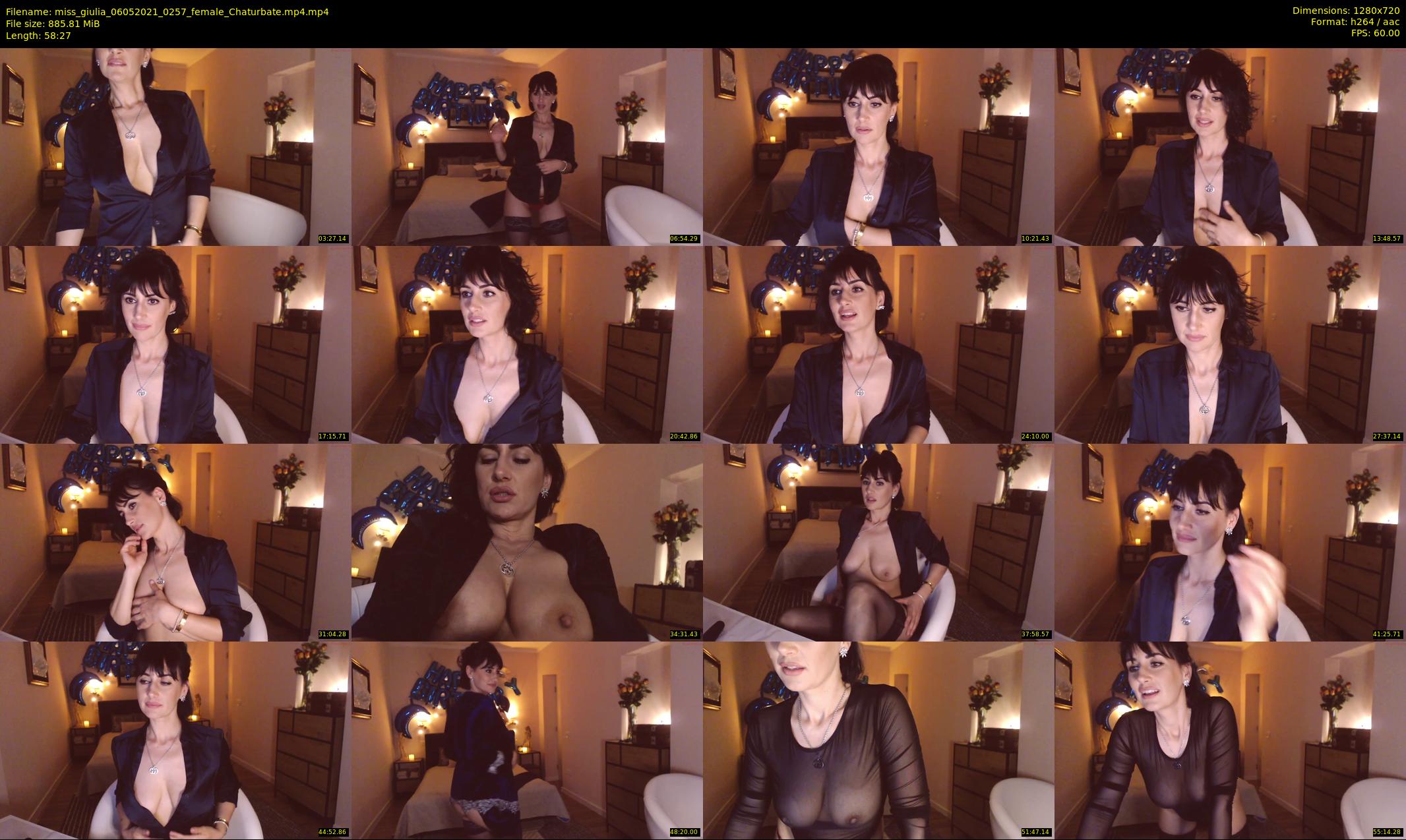 miss_giulia — 59 minute Chaturbate female cam show recording, 720p, May 6, 2021