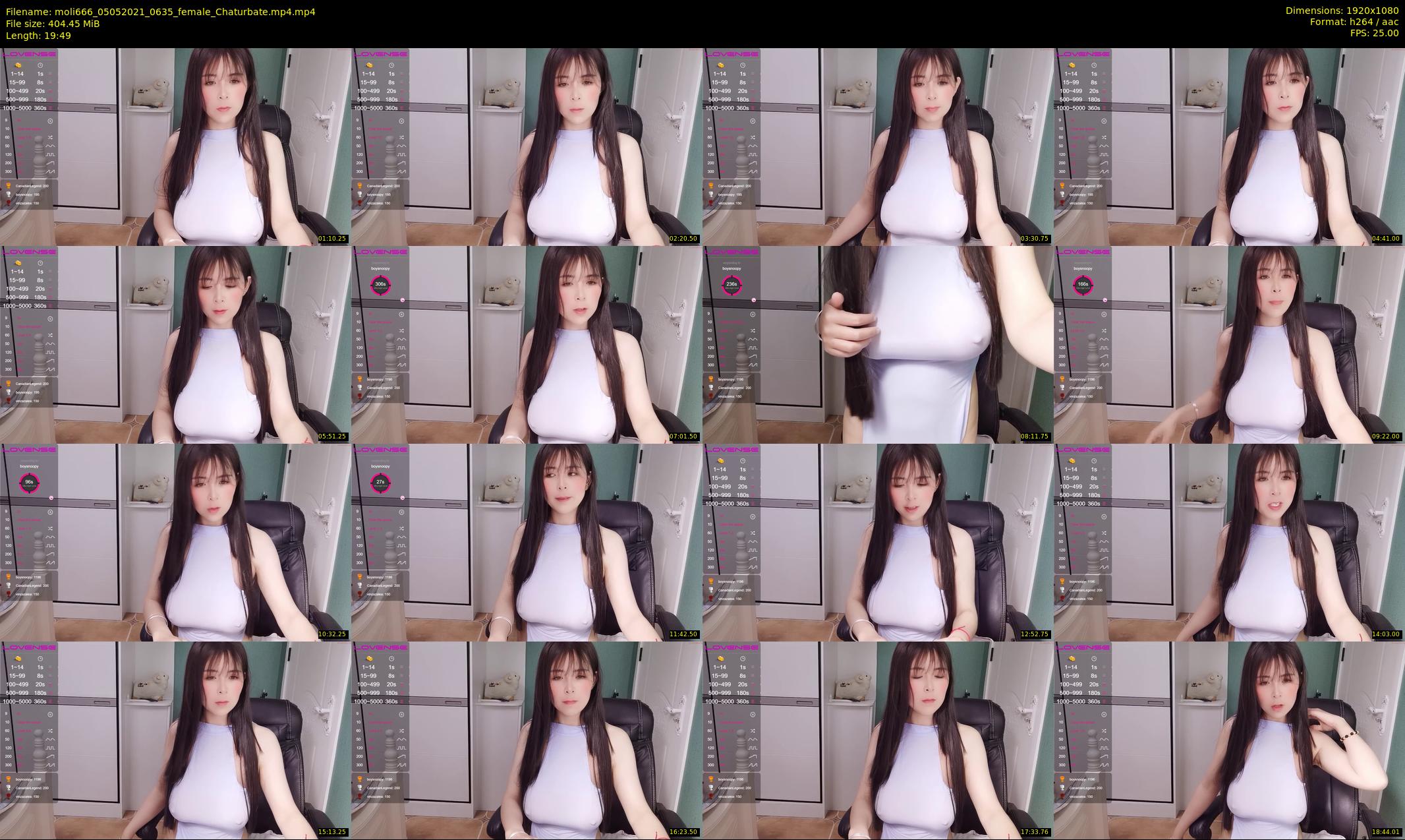 moli666 — 20 minute Chaturbate female cam show recording, 1080p, May 5, 2021