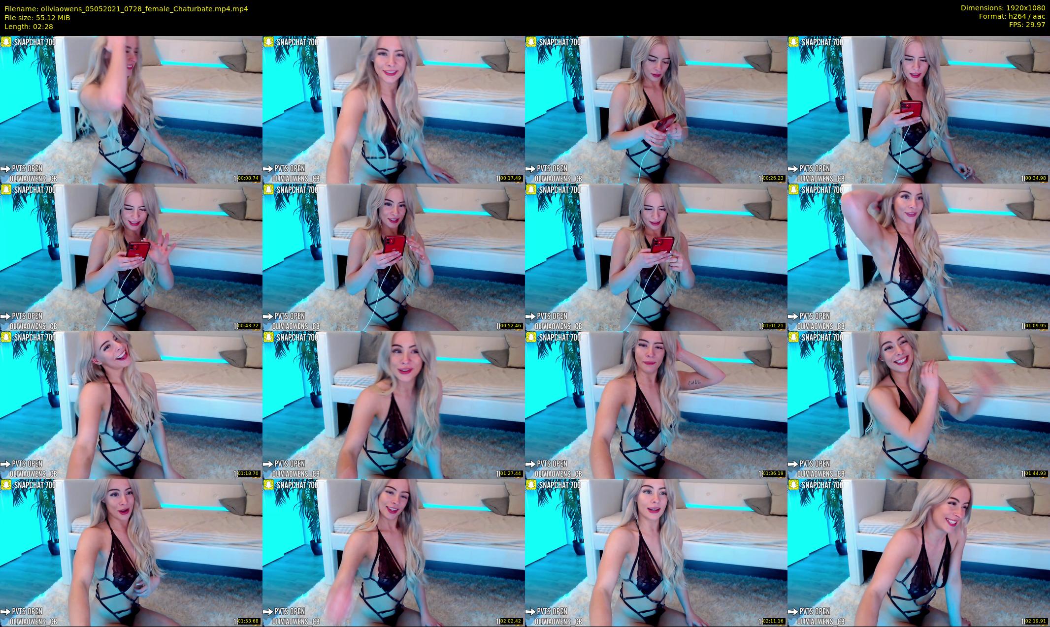 oliviaowens — 3 minute Chaturbate female cam show recording, 1080p, May 5, 2021
