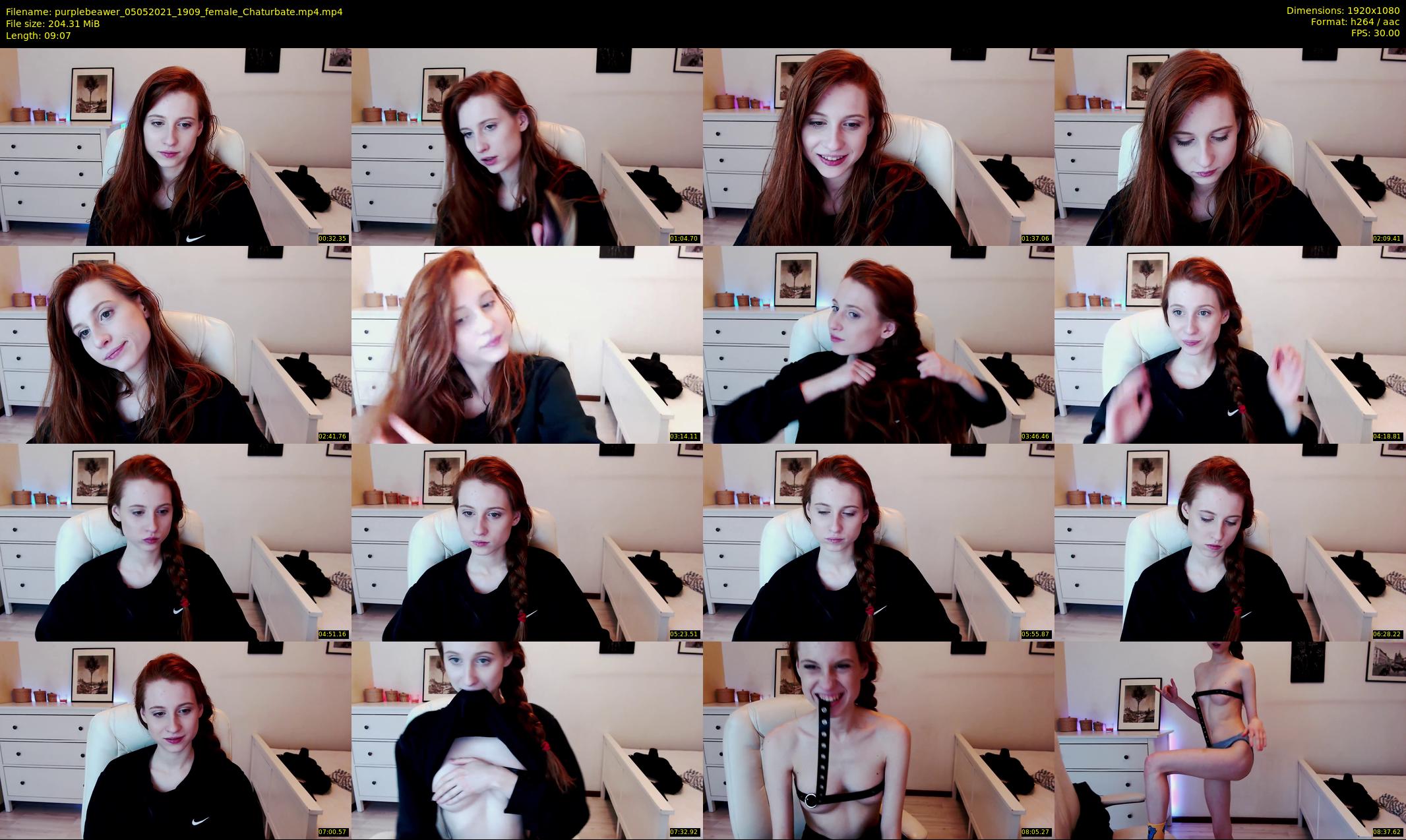 purplebeawer — 10 minute Chaturbate female cam show recording, 1080p, May 5, 2021