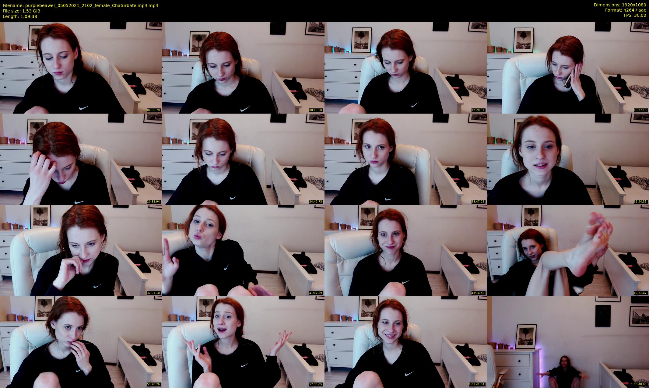purplebeawer — 70 minute Chaturbate female cam show recording, 1080p, May 5, 2021