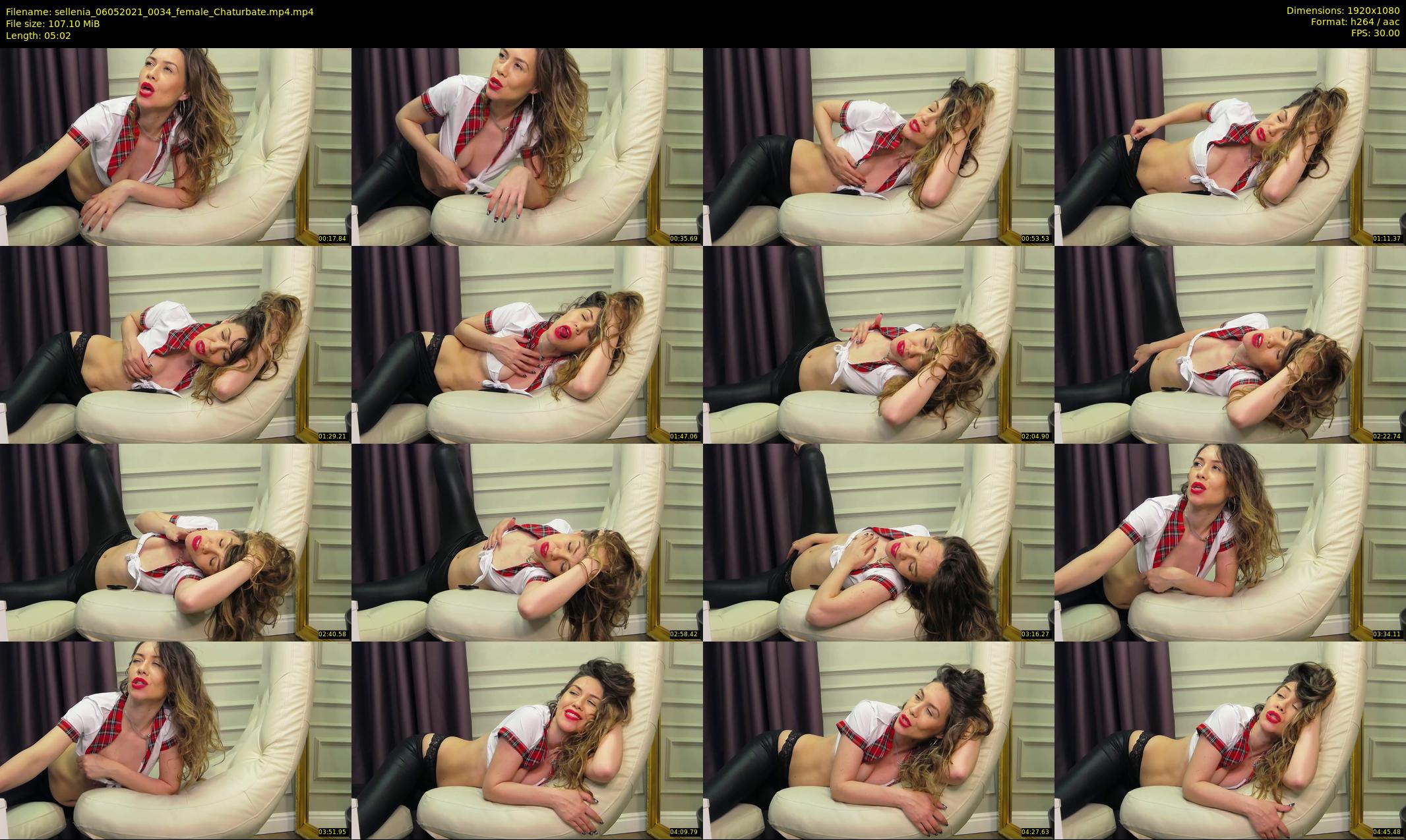 sellenia — 6 minute Chaturbate female cam show recording, 1080p, May 6, 2021