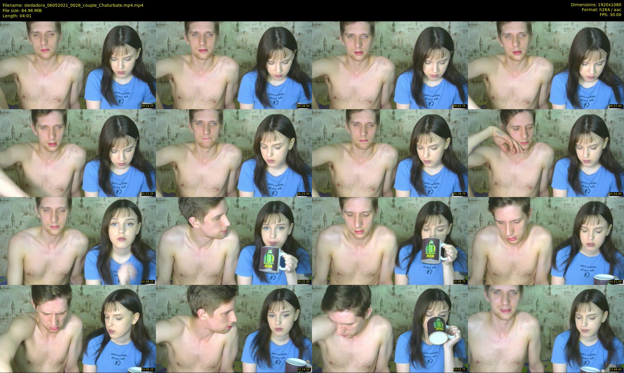 sledadora — 5 minute Chaturbate couple cam show recording, 1080p, May 6, 2021