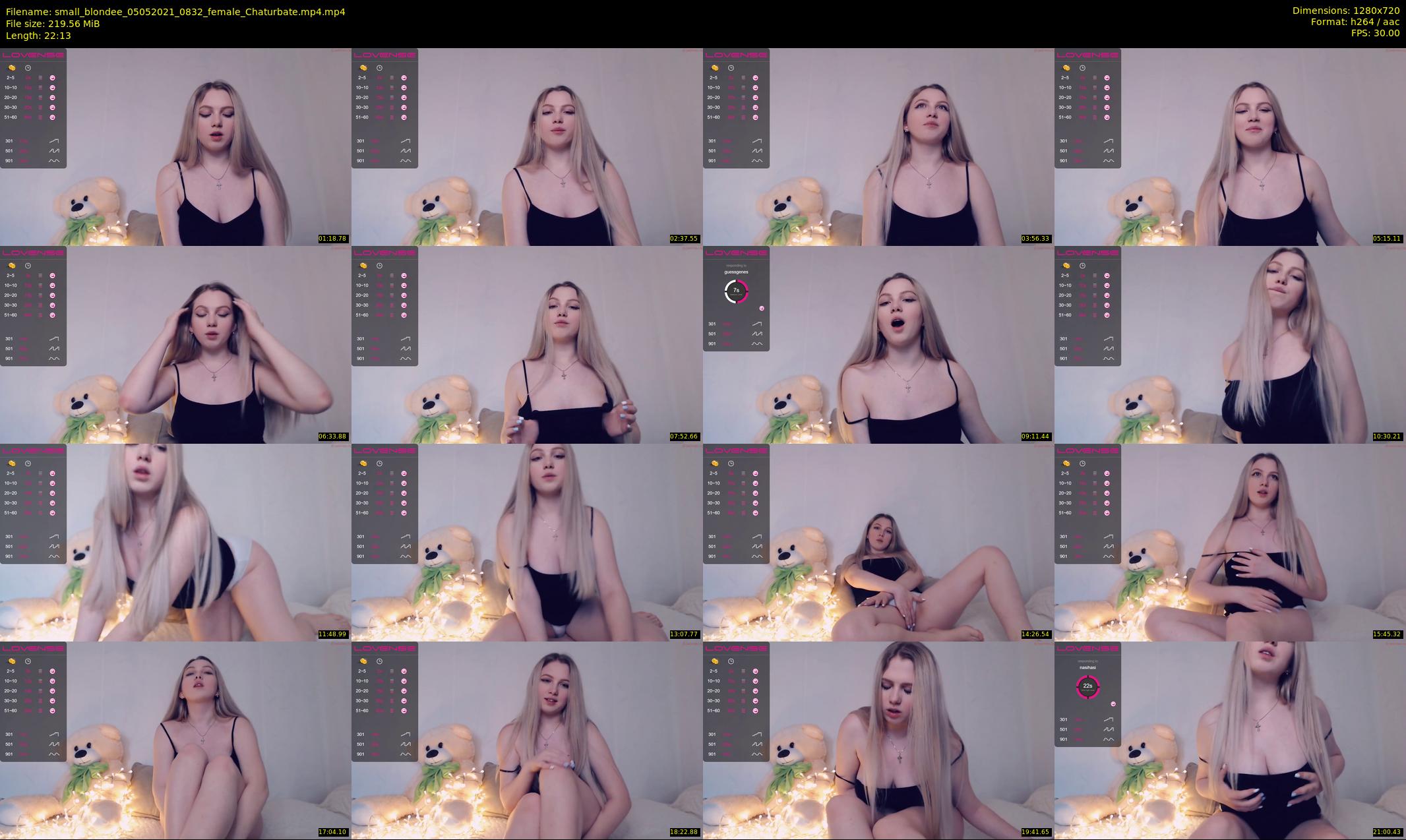 small_blondee — 23 minute Chaturbate female cam show recording, 720p, May 5, 2021