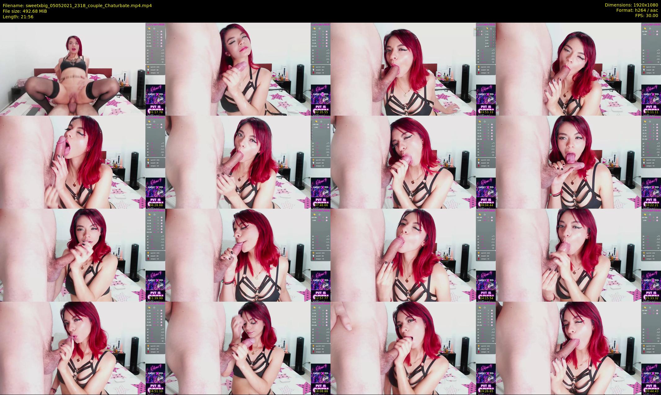 sweetxbig — 22 minute Chaturbate couple cam show recording, 1080p, May 5, 2021