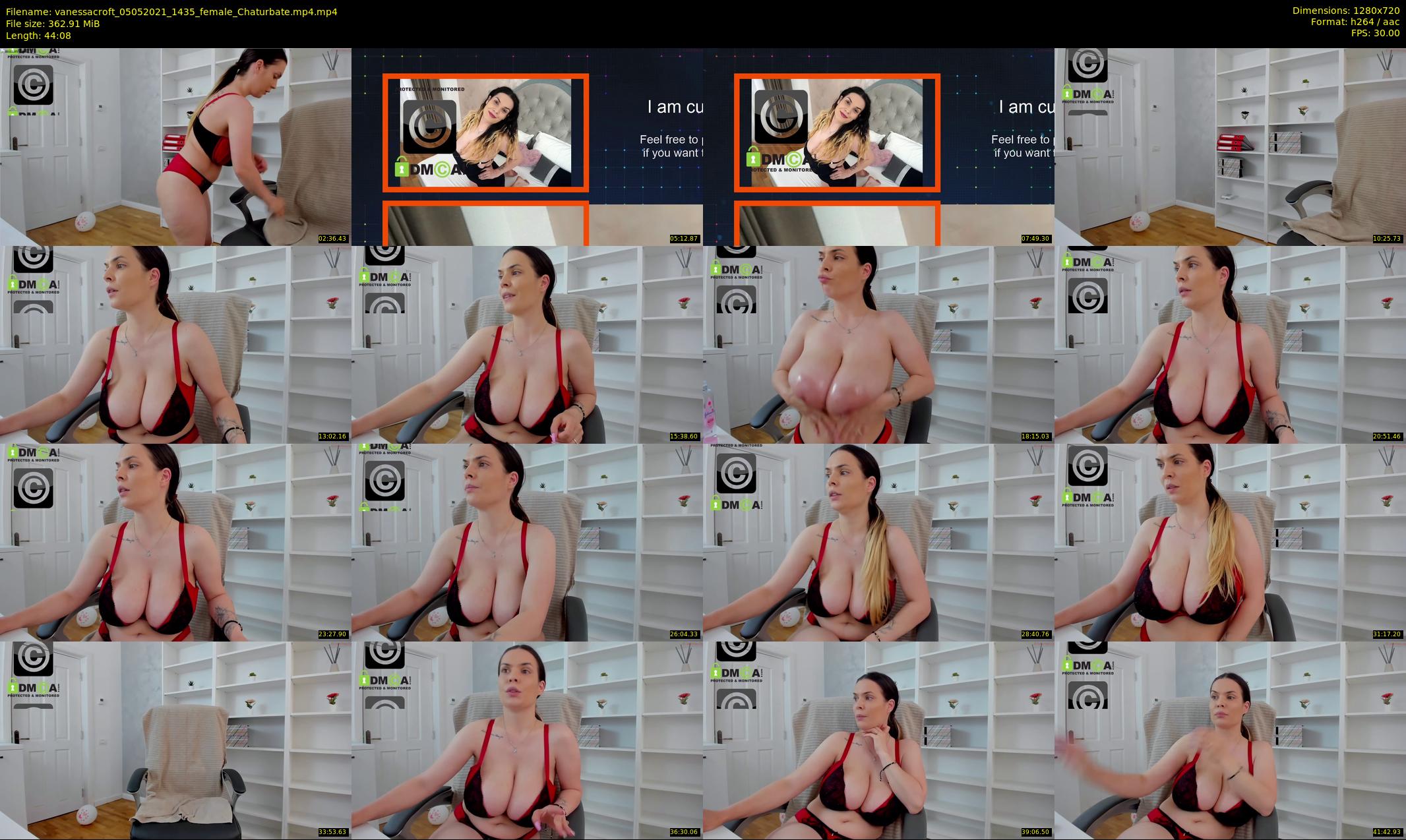 vanessacroft — 45 minute Chaturbate female cam show recording, 720p, May 5, 2021