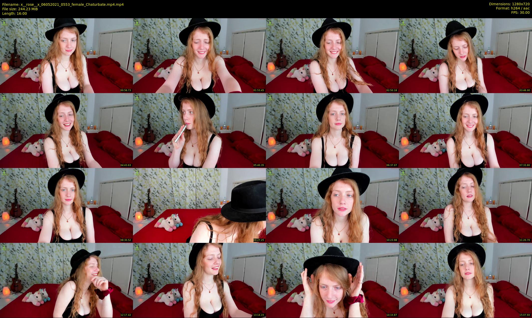 x__rose__x — 16 minute Chaturbate female cam show recording, 720p, May 6, 2021