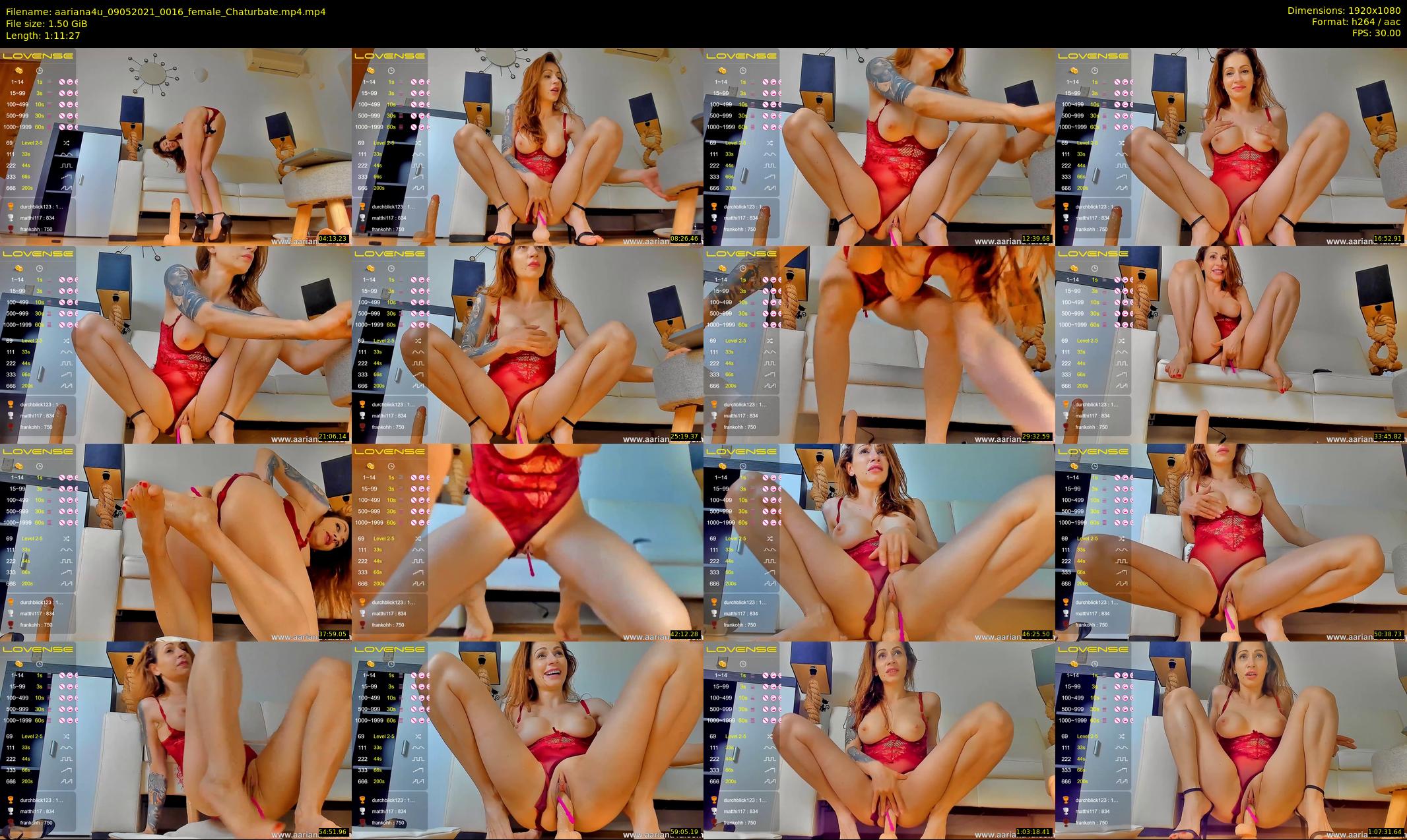 aariana4u — 72 minute Chaturbate female cam show recording, 1080p, May 9, 2021