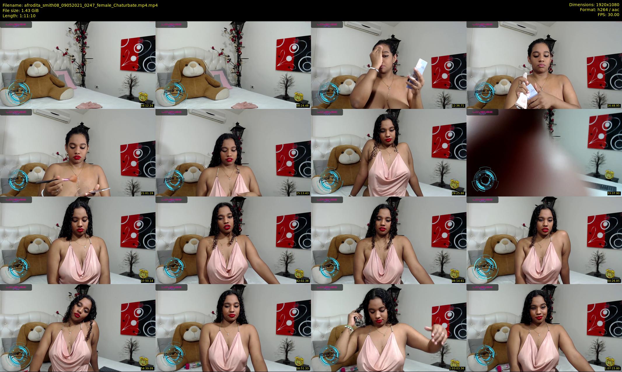 afrodita_smith08 — 72 minute Chaturbate female cam show recording, 1080p, May 9, 2021