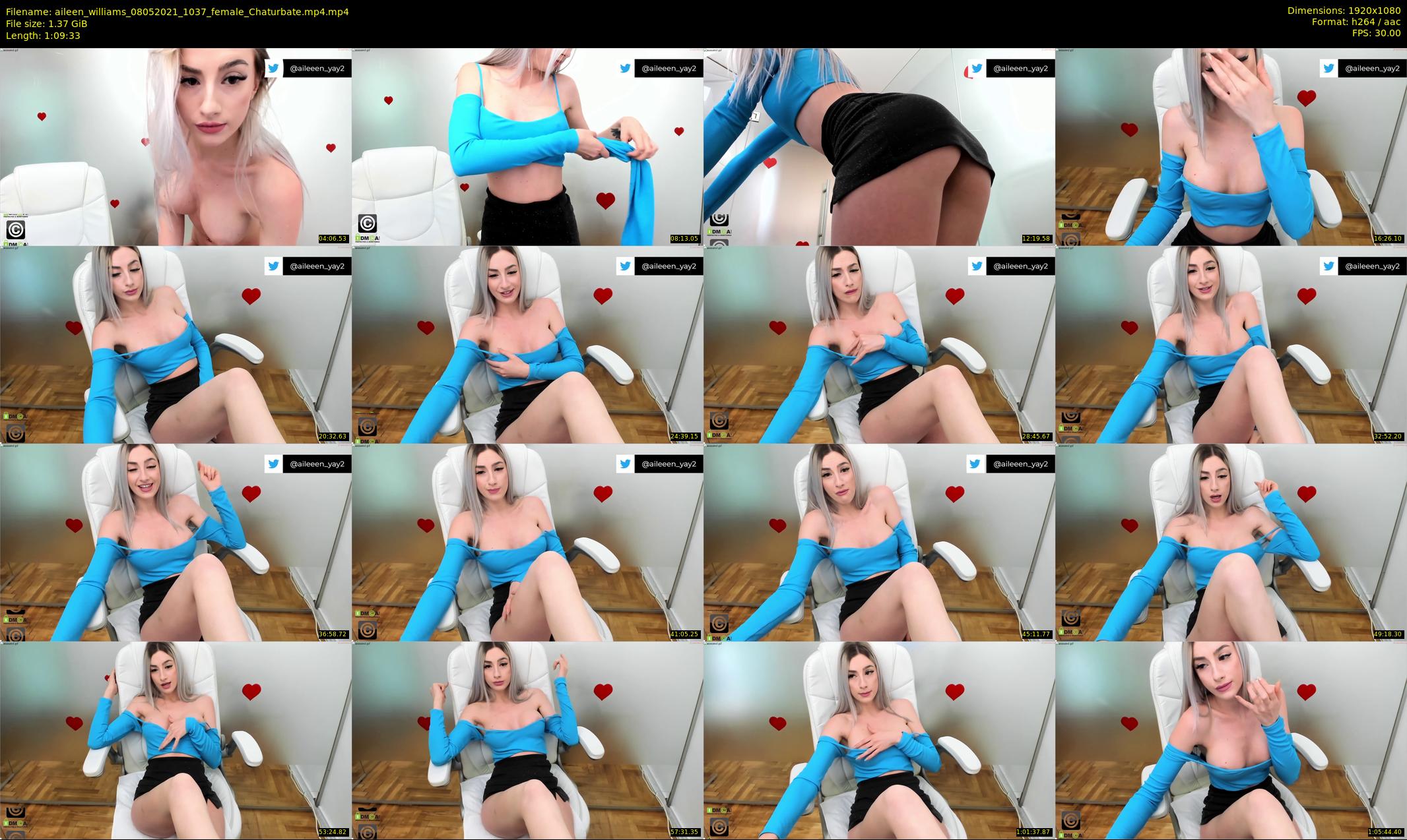 aileen_williams — 70 minute Chaturbate female cam show recording, 1080p, May 8, 2021