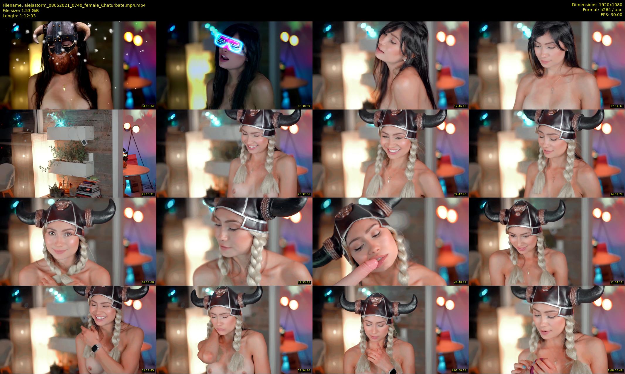alejastorm — 73 minute Chaturbate female cam show recording, 1080p, May 8, 2021