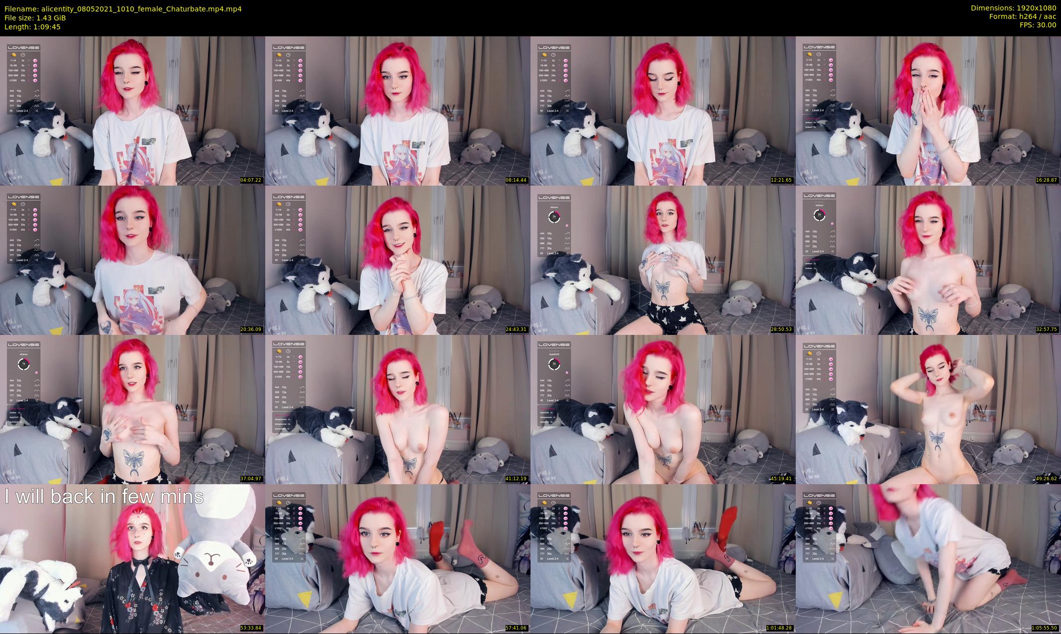 alicentity — 70 minute Chaturbate female cam show recording, 1080p, May 8, 2021