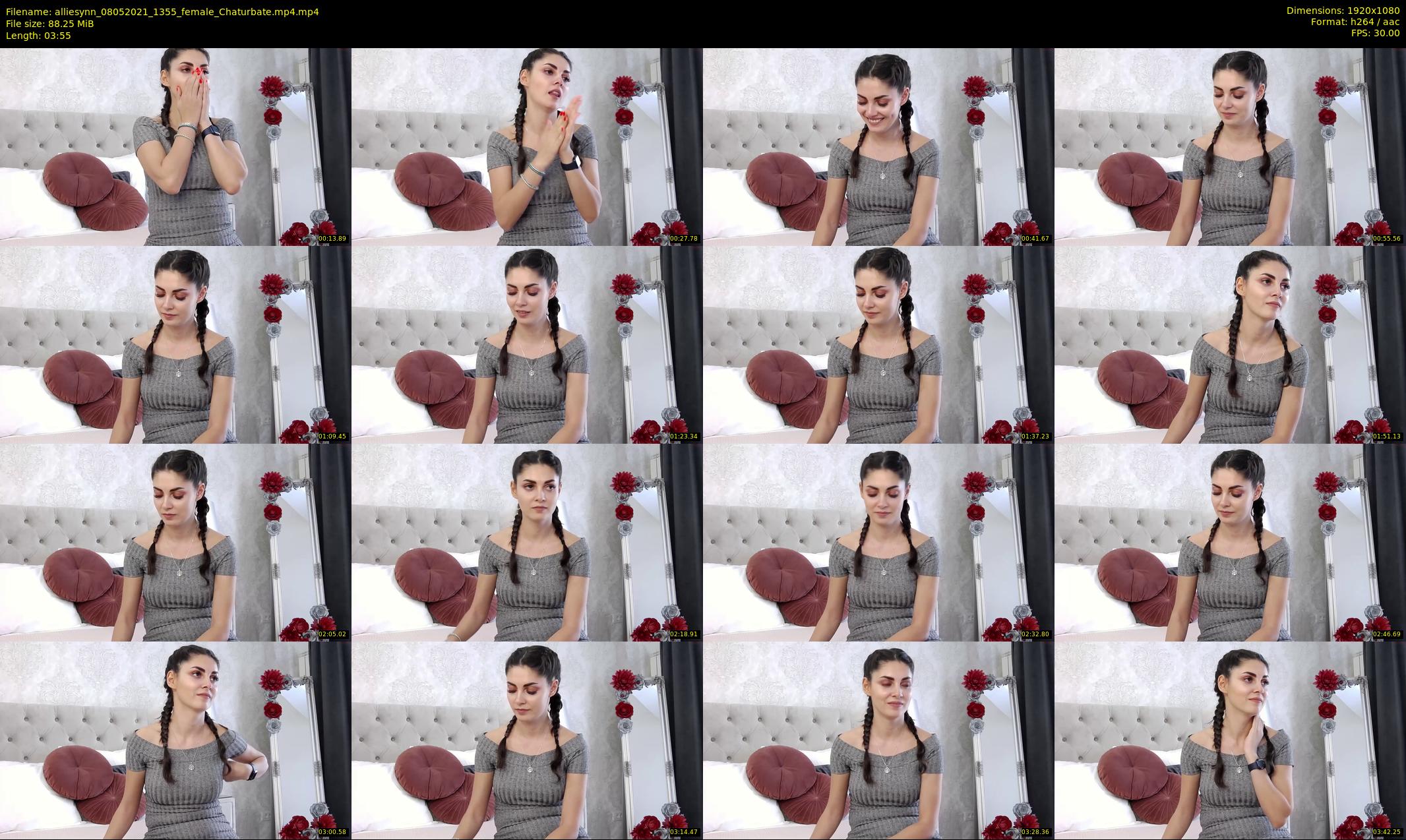 alliesynn — 4 minute Chaturbate female cam show recording, 1080p, May 8, 2021
