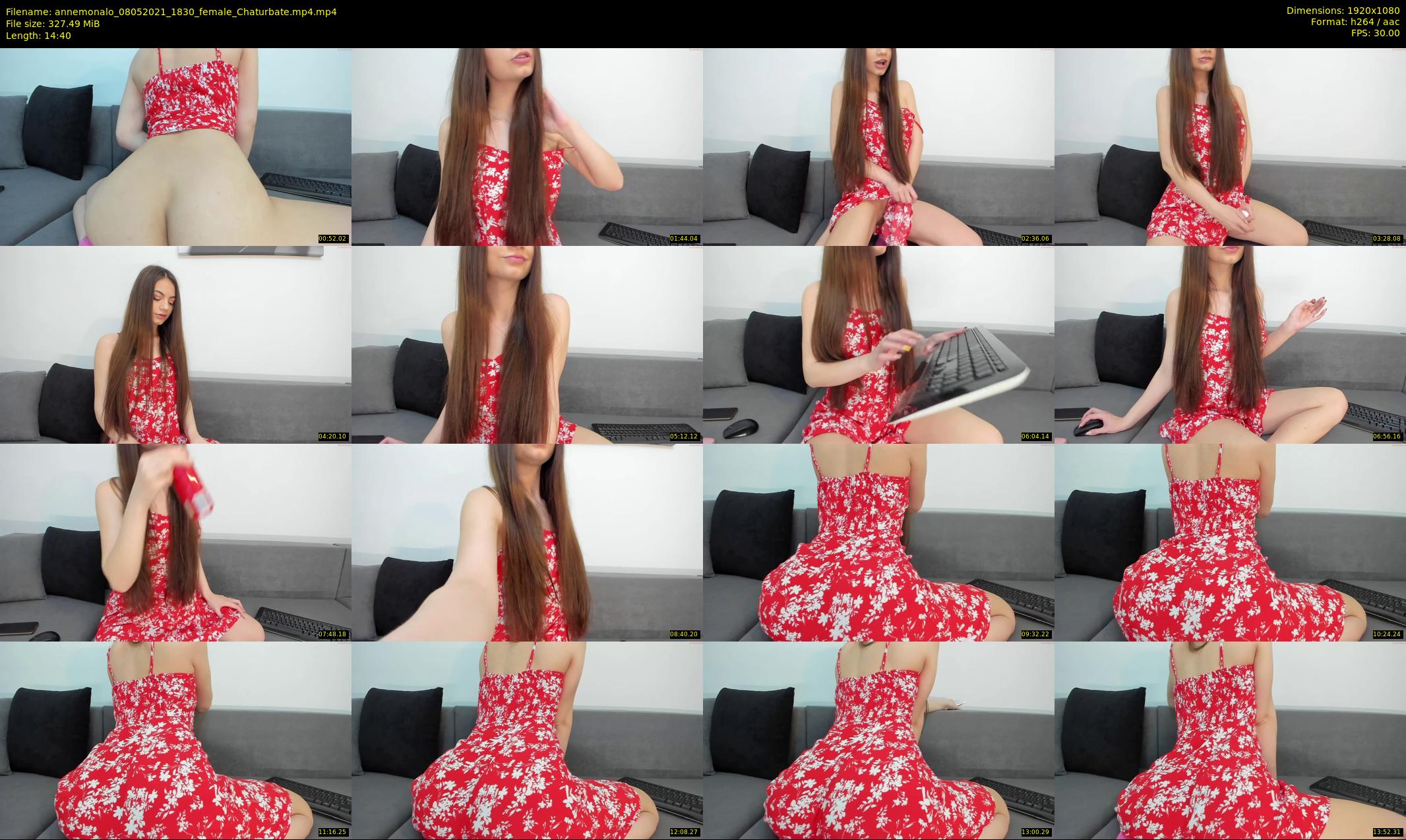 annemonalo — 15 minute Chaturbate female cam show recording, 1080p, May 8, 2021