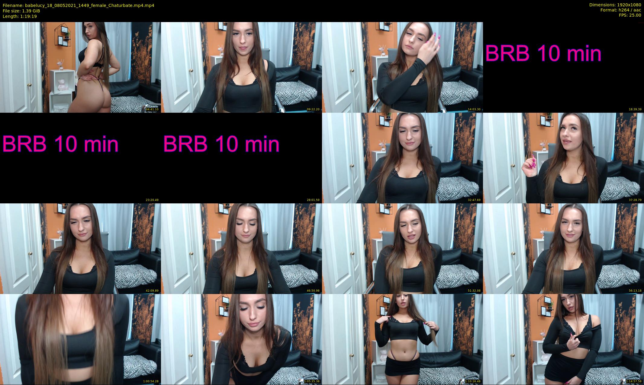 babelucy_18 — 80 minute Chaturbate female cam show recording, 1080p, May 8, 2021