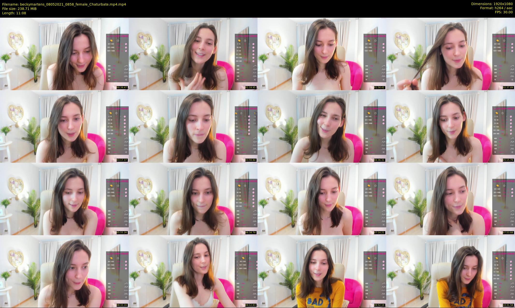 beckymartens — 12 minute Chaturbate female cam show recording, 1080p, May 8, 2021