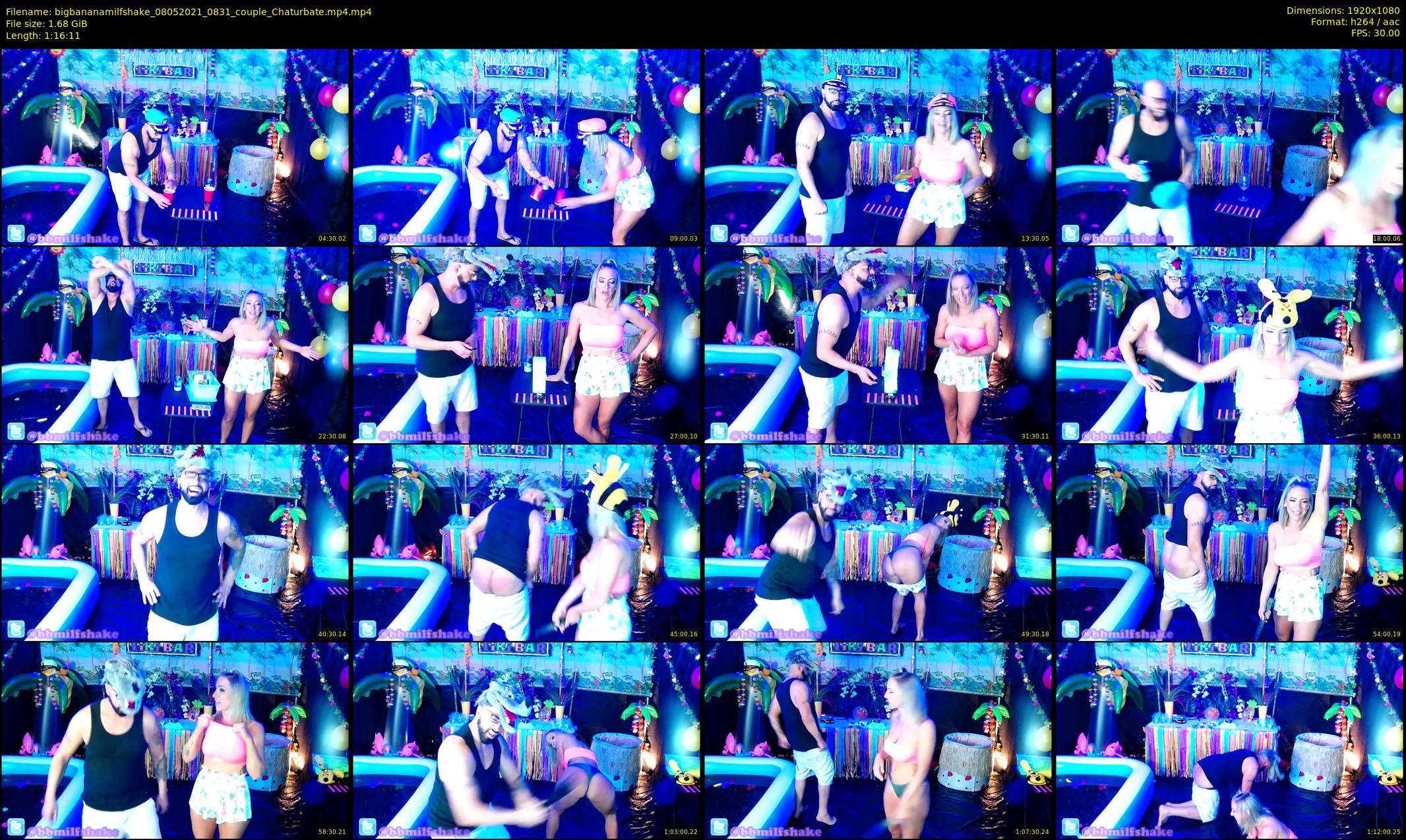 bigbananamilfshake — 77 minute Chaturbate couple cam show recording, 1080p, May 8, 2021