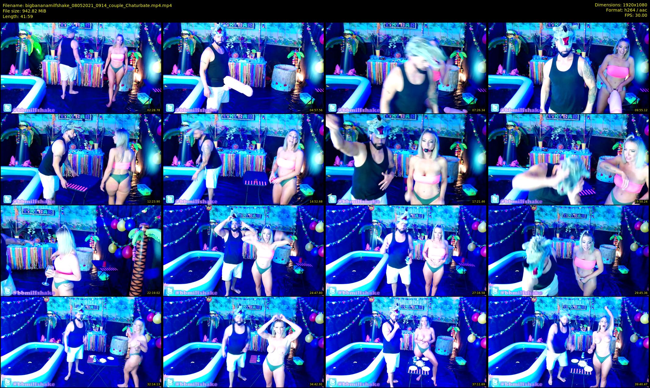 bigbananamilfshake — 42 minute Chaturbate couple cam show recording, 1080p, May 8, 2021