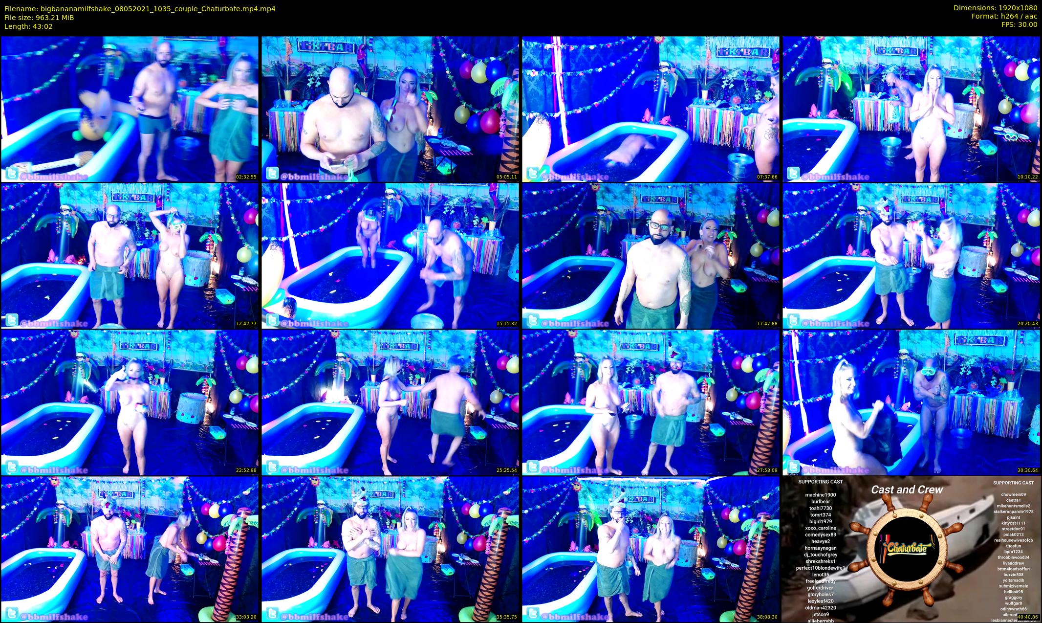 bigbananamilfshake — 44 minute Chaturbate couple cam show recording, 1080p, May 8, 2021