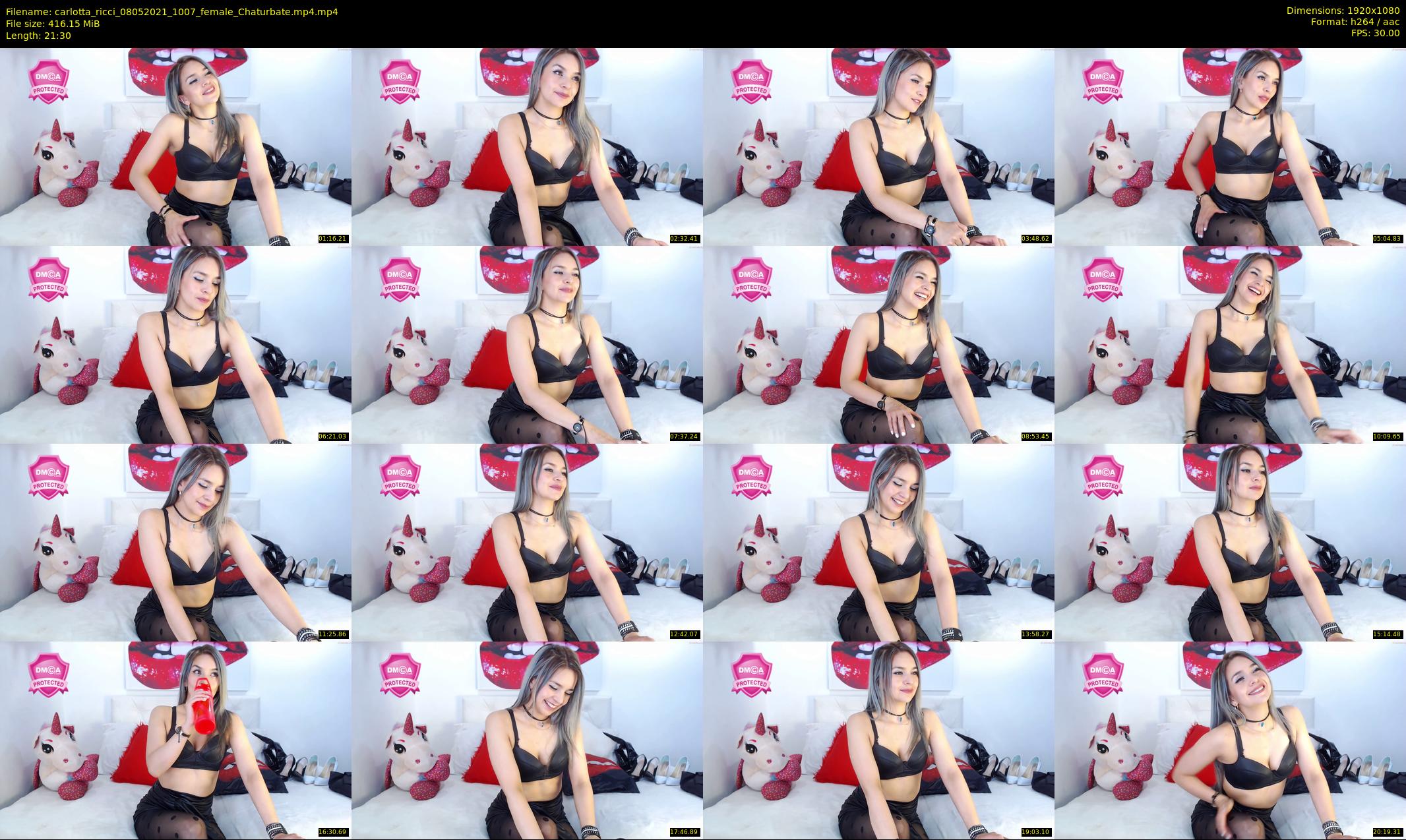 carlotta_ricci — 22 minute Chaturbate female cam show recording, 1080p, May 8, 2021