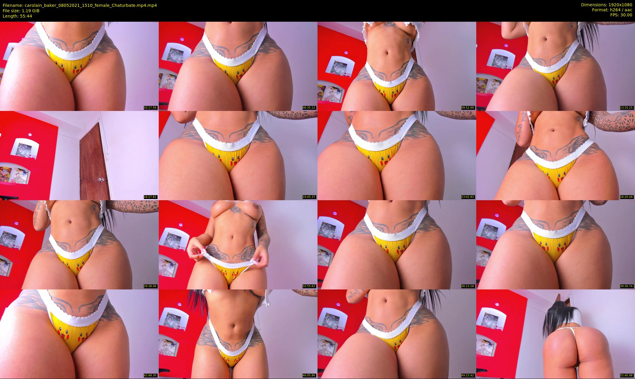 carolain_baker — 56 minute Chaturbate female cam show recording, 1080p, May 8, 2021