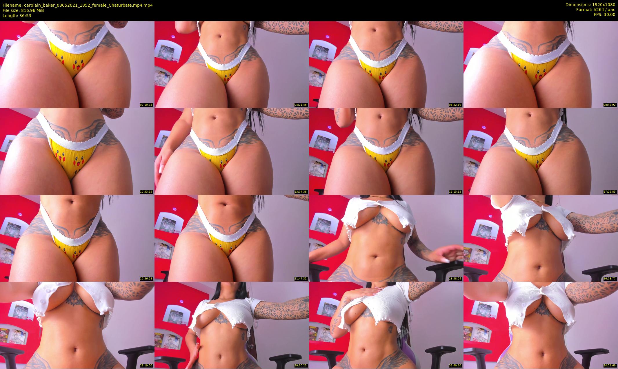 carolain_baker — 37 minute Chaturbate female cam show recording, 1080p, May 8, 2021