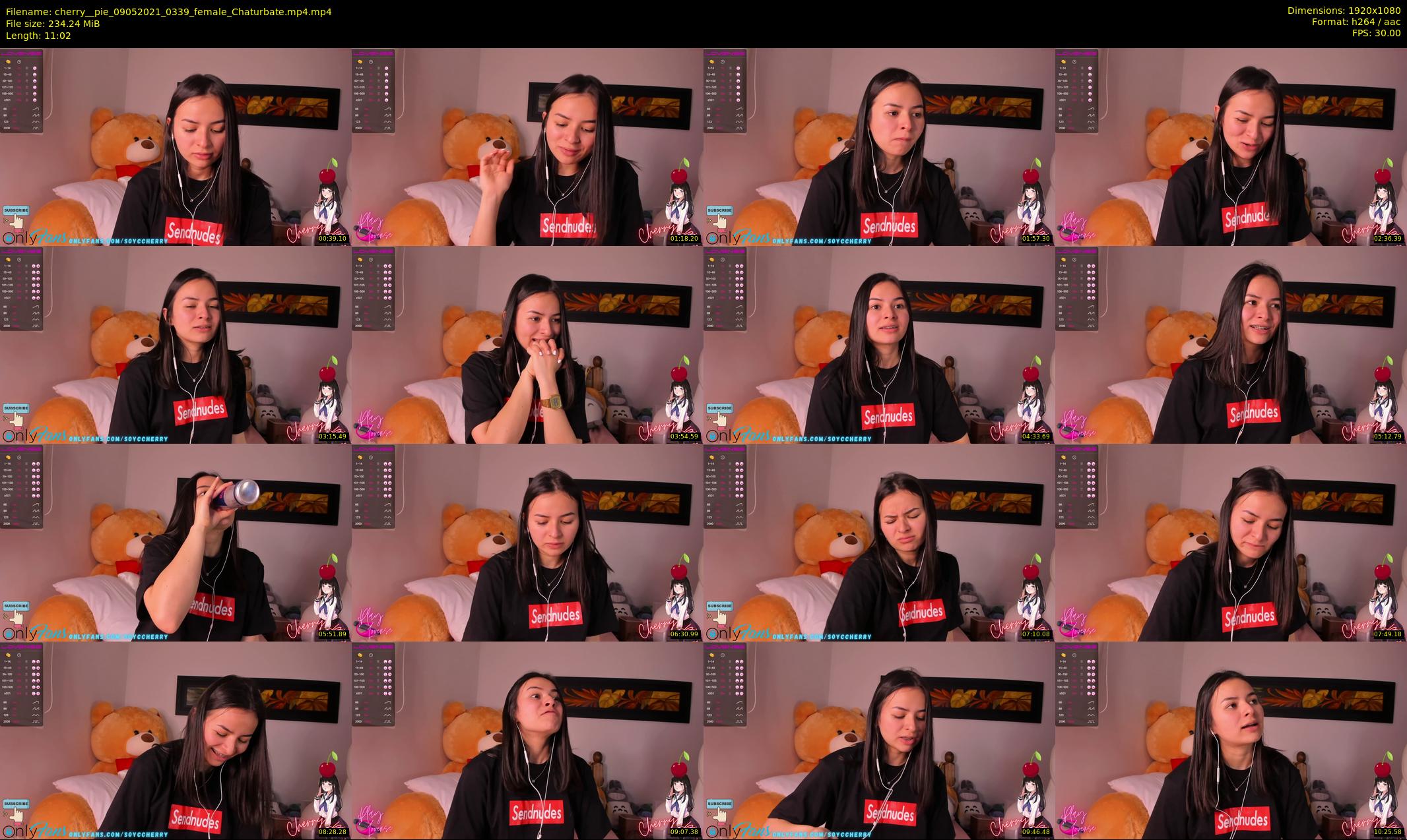 cherry__pie — 12 minute Chaturbate female cam show recording, 1080p, May 9, 2021