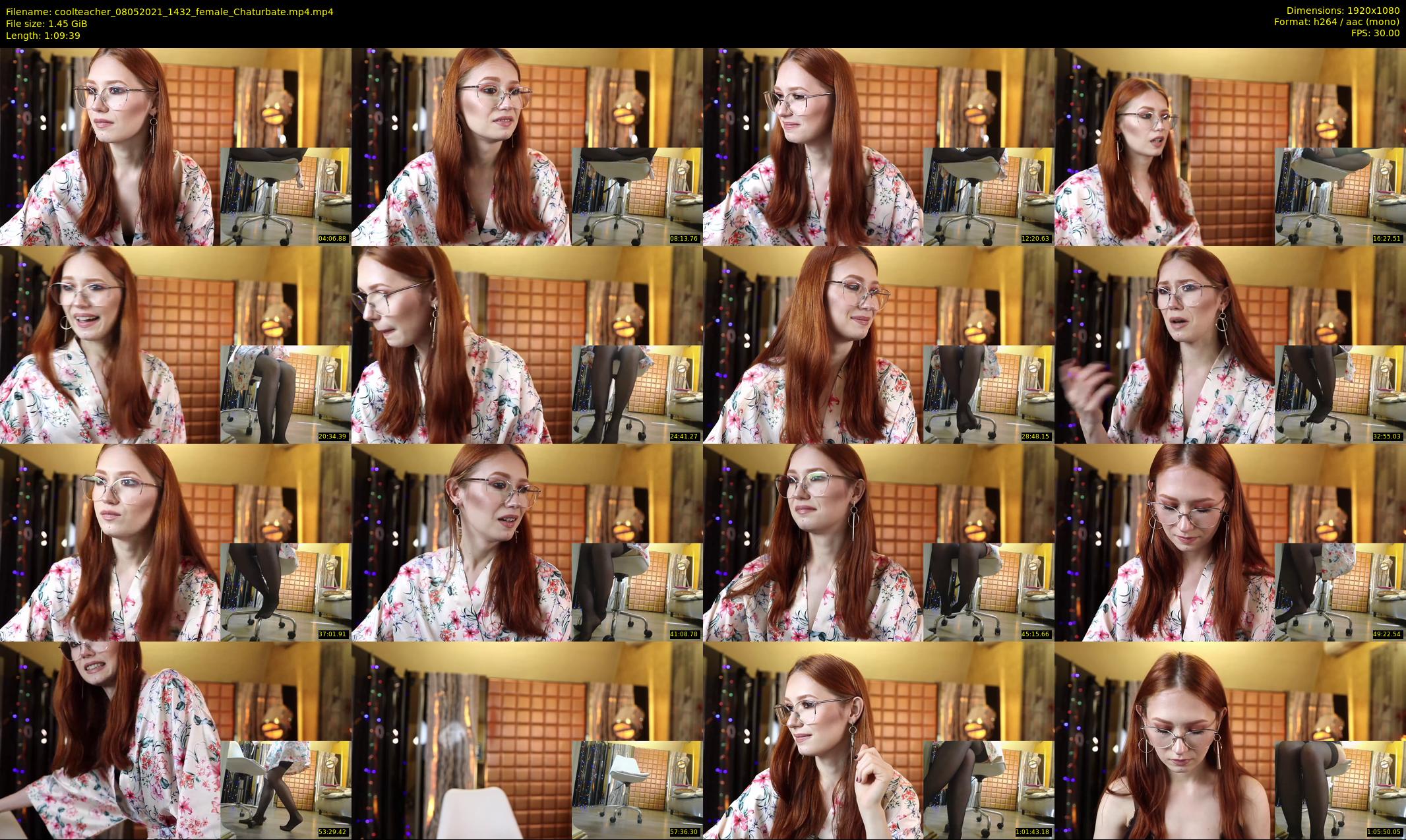 coolteacher — 70 minute Chaturbate female cam show recording, 1080p, May 8, 2021