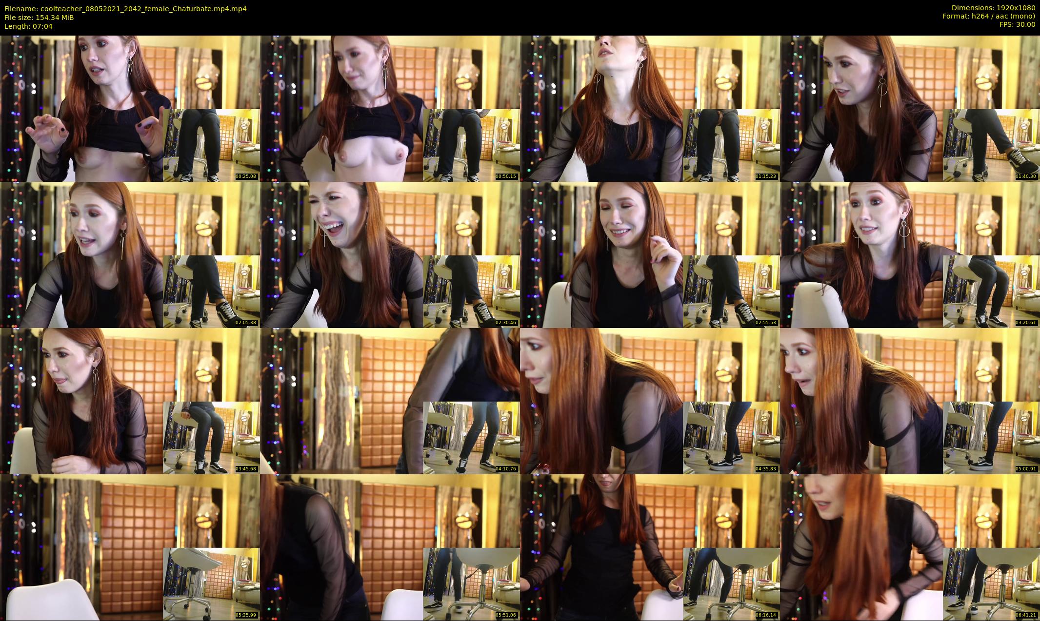 coolteacher — 8 minute Chaturbate female cam show recording, 1080p, May 8, 2021