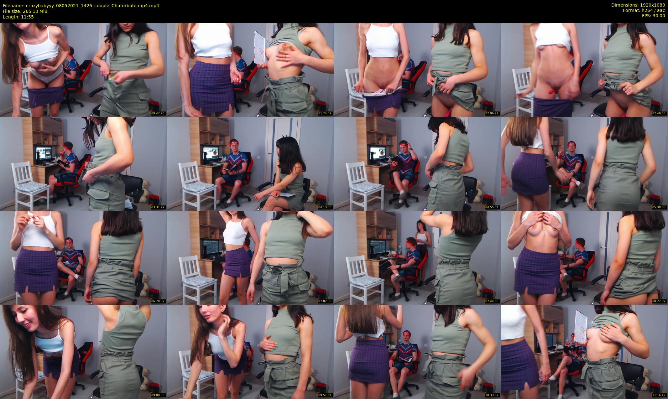 crazybabyyy — 12 minute Chaturbate couple cam show recording, 1080p, May 8, 2021