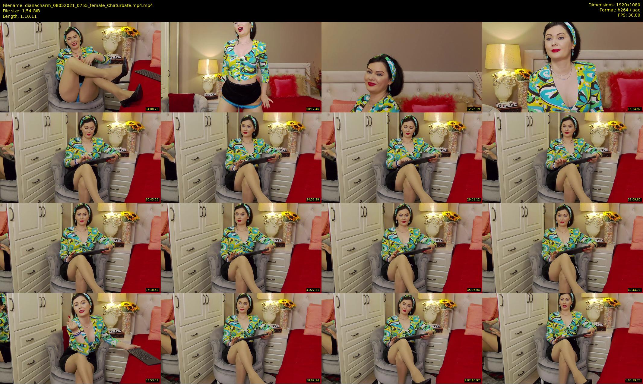 dianacharm — 71 minute Chaturbate female cam show recording, 1080p, May 8, 2021