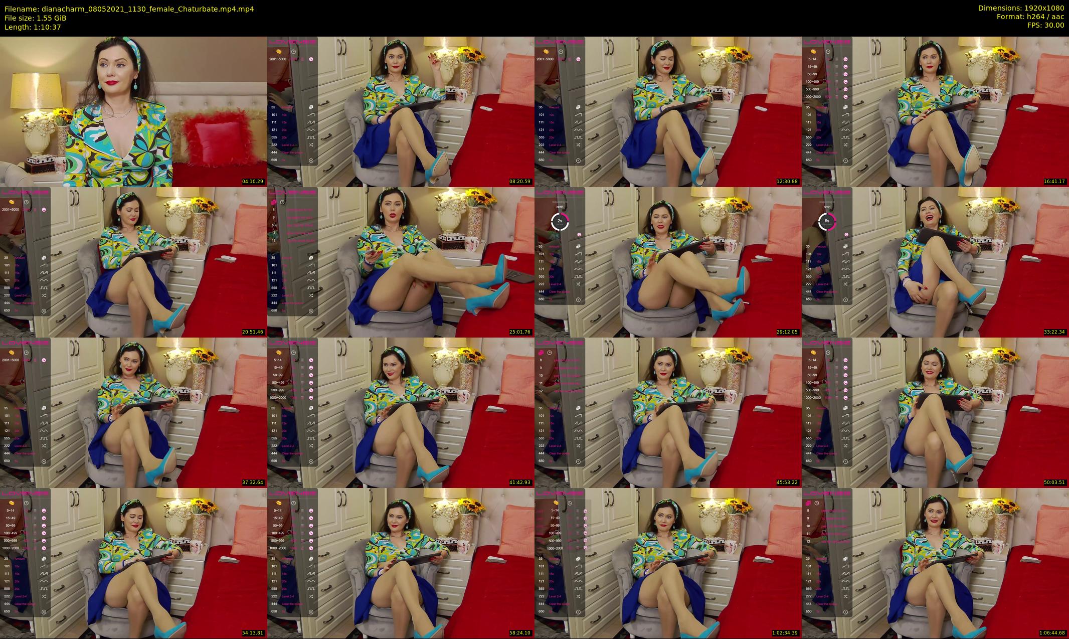 dianacharm — 71 minute Chaturbate female cam show recording, 1080p, May 8, 2021