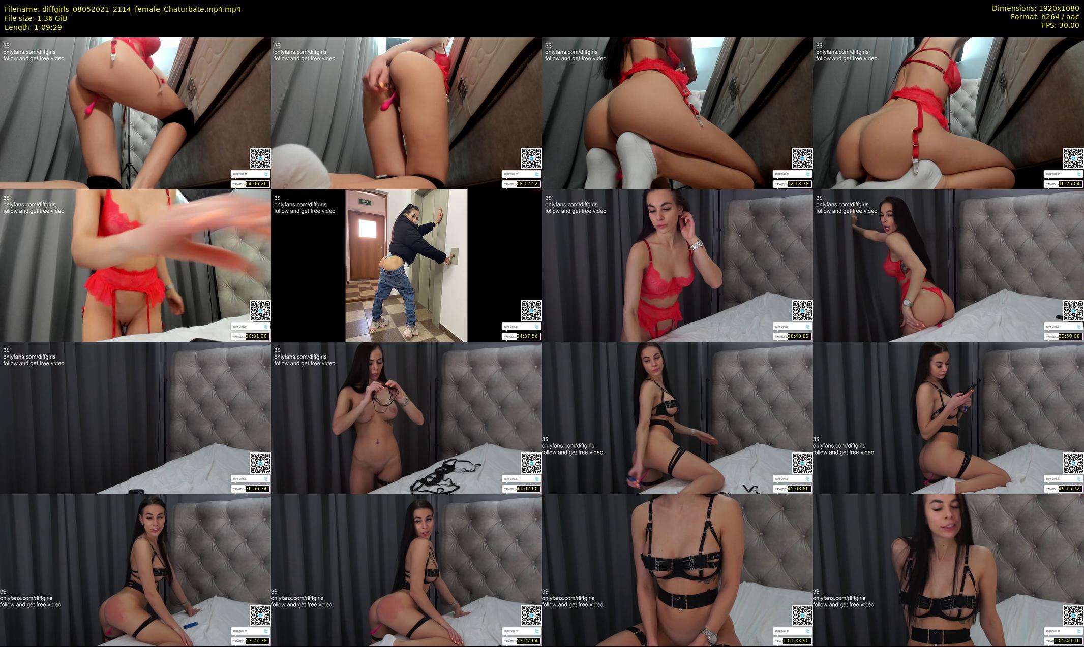diffgirls — 70 minute Chaturbate female cam show recording, 1080p, May 8, 2021