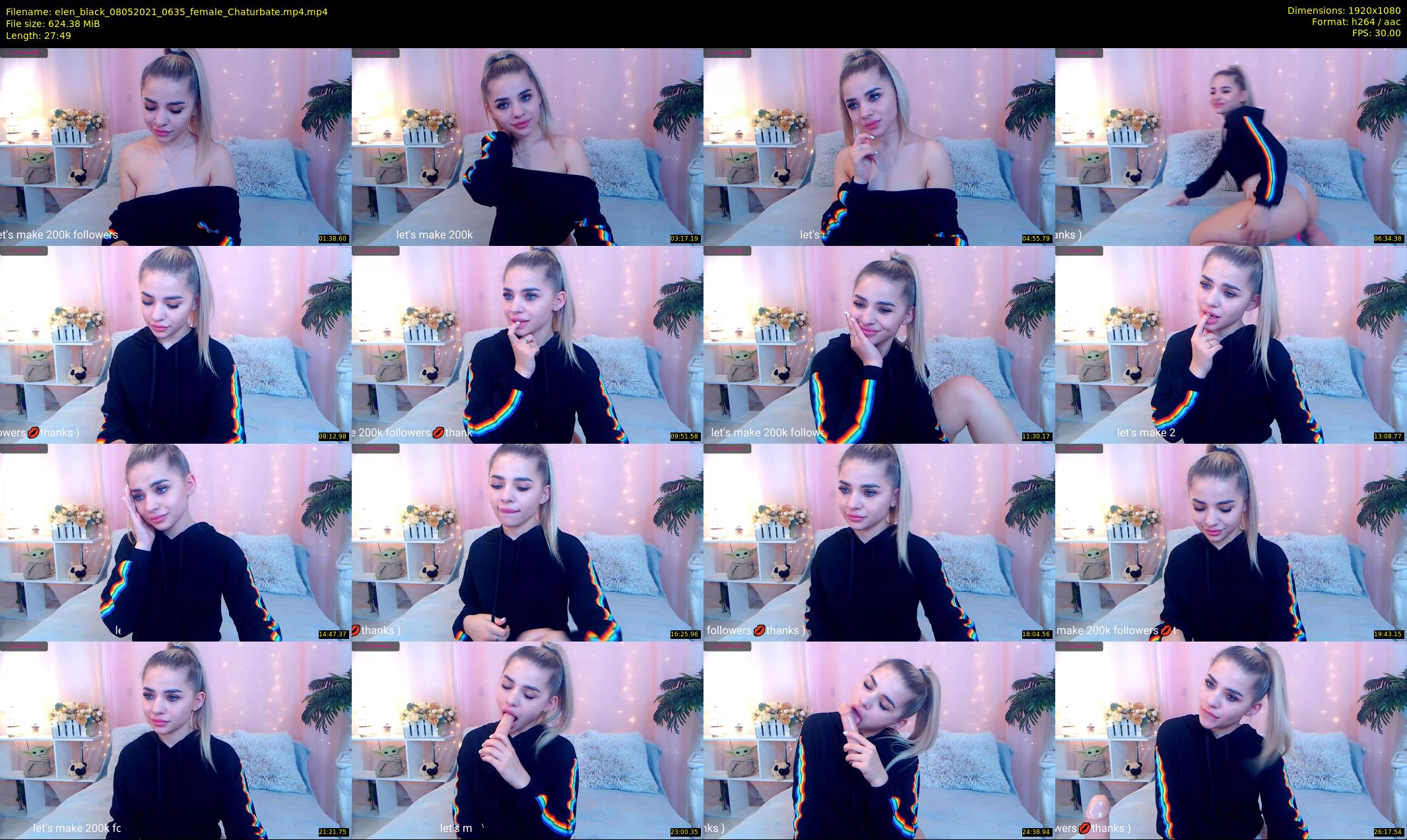 elen_black — 28 minute Chaturbate female cam show recording, 1080p, May 8, 2021
