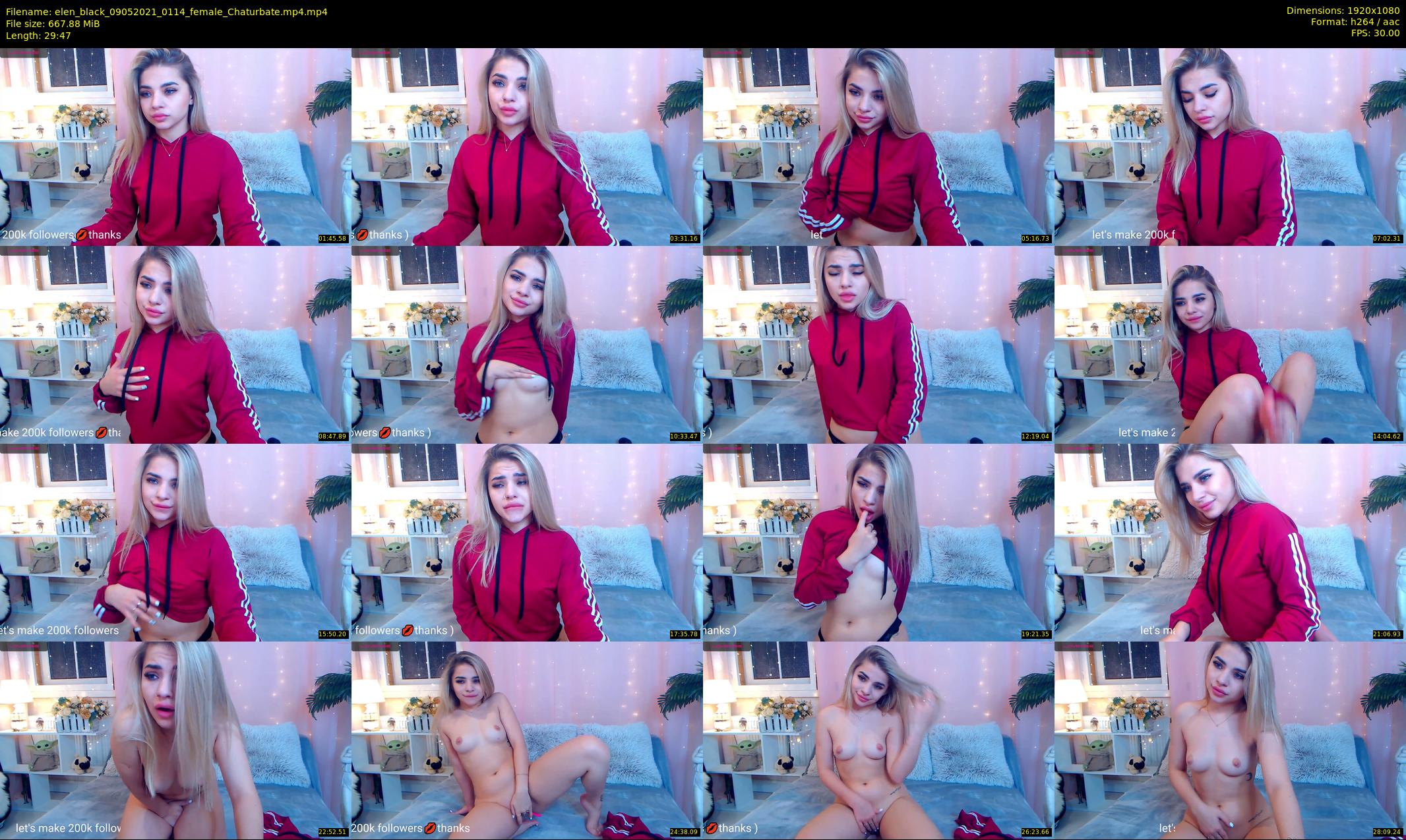 elen_black — 30 minute Chaturbate female cam show recording, 1080p, May 9, 2021