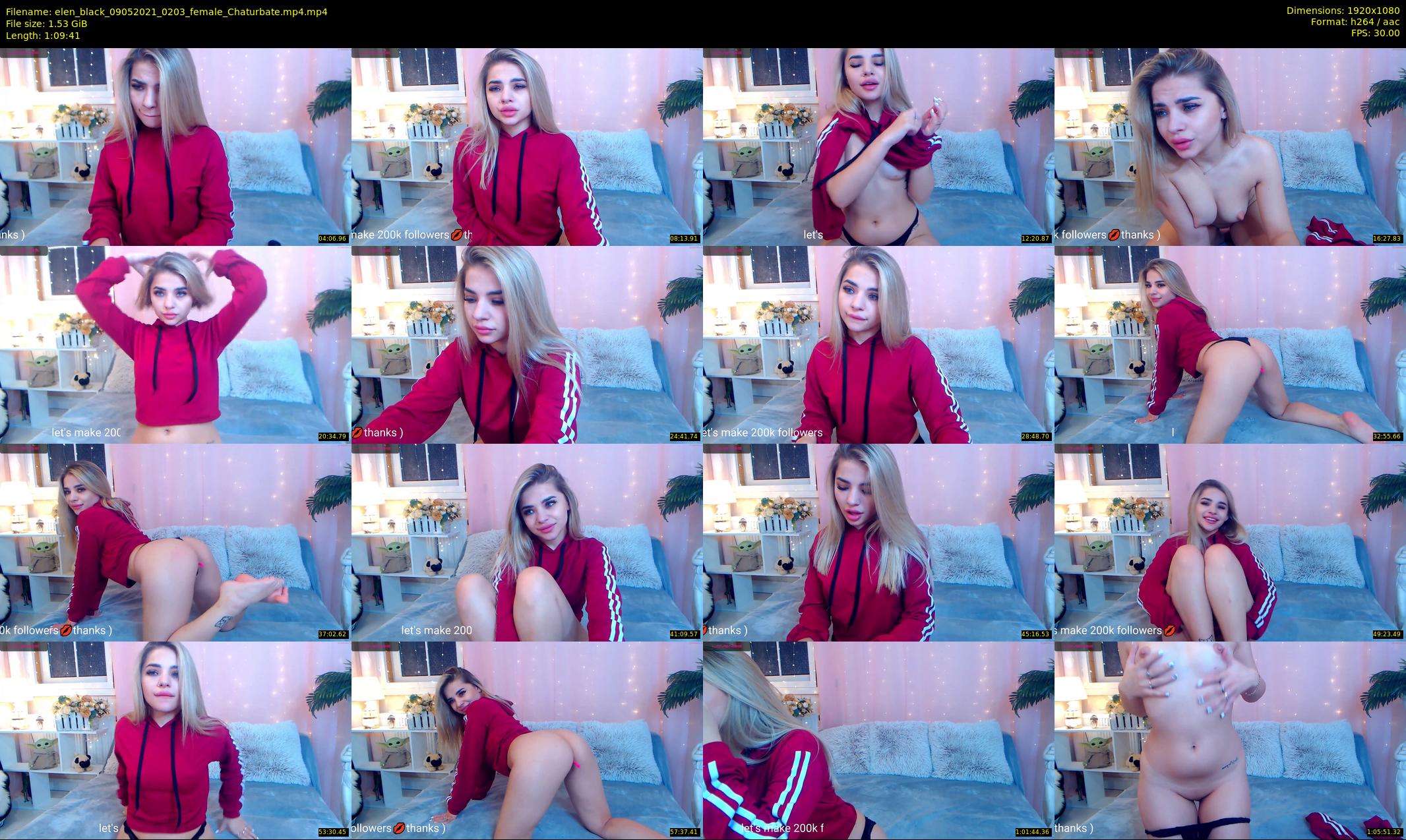 elen_black — 70 minute Chaturbate female cam show recording, 1080p, May 9, 2021