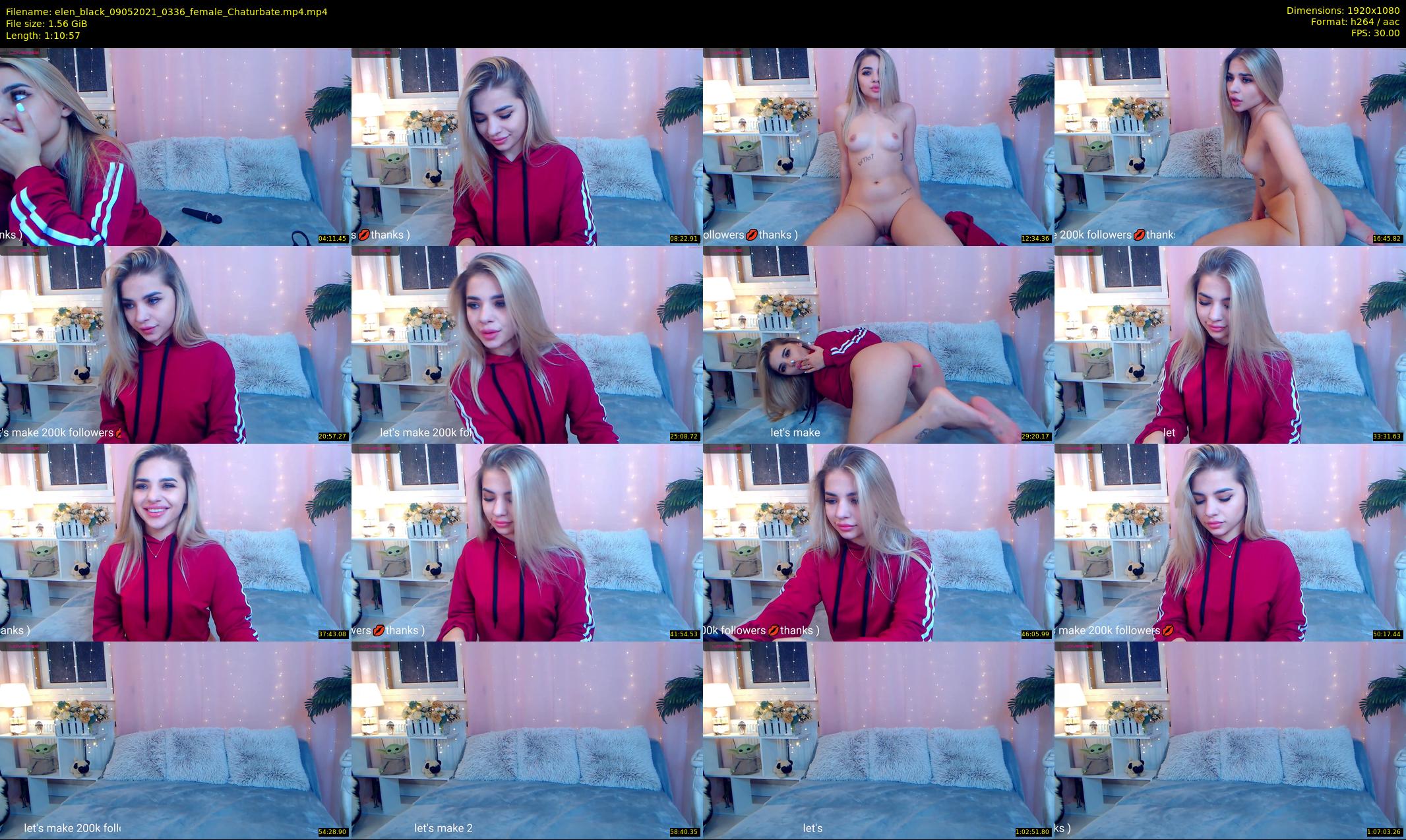elen_black — 71 minute Chaturbate female cam show recording, 1080p, May 9, 2021