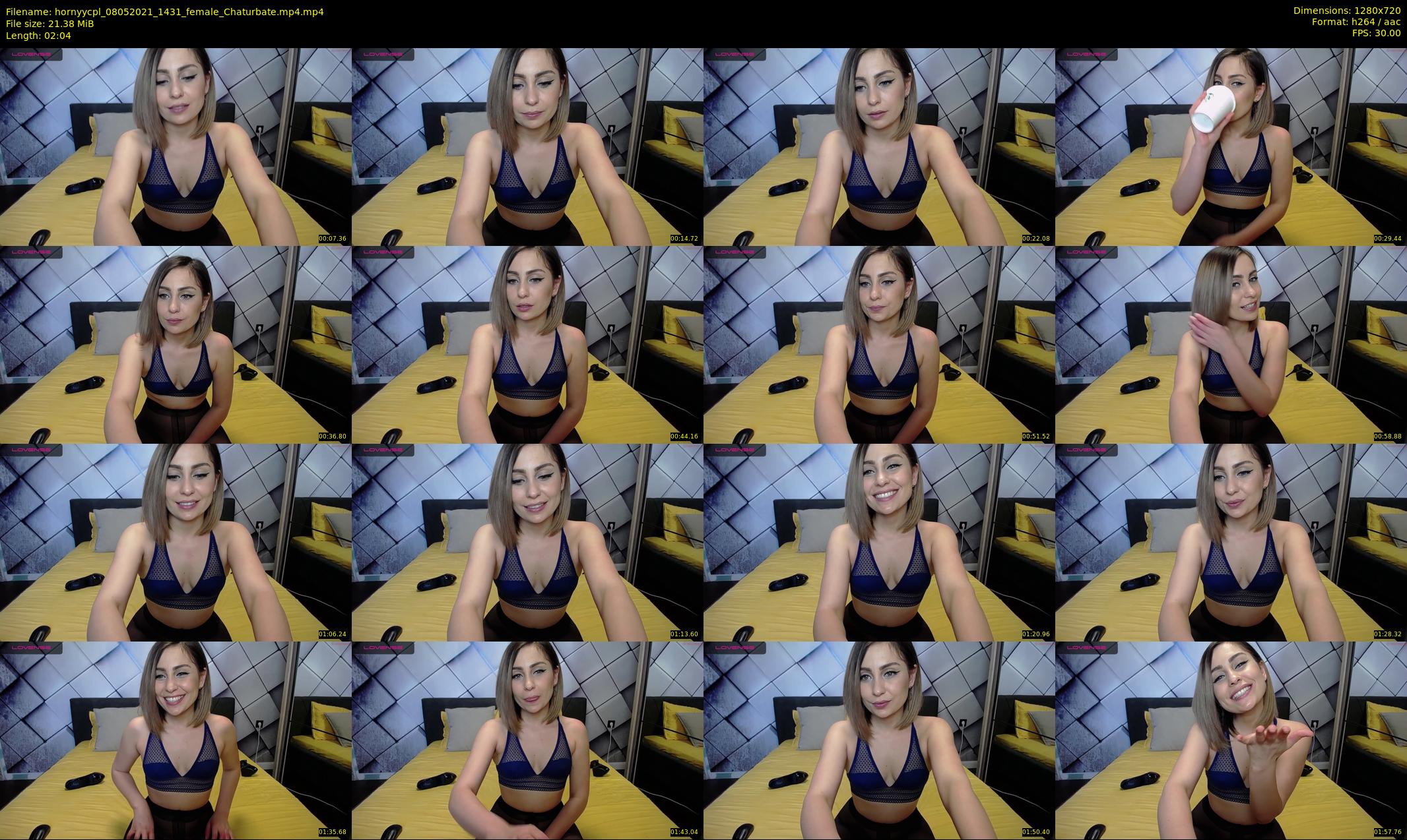 hornyycpl — 3 minute Chaturbate couple cam show recording, 720p, May 8, 2021
