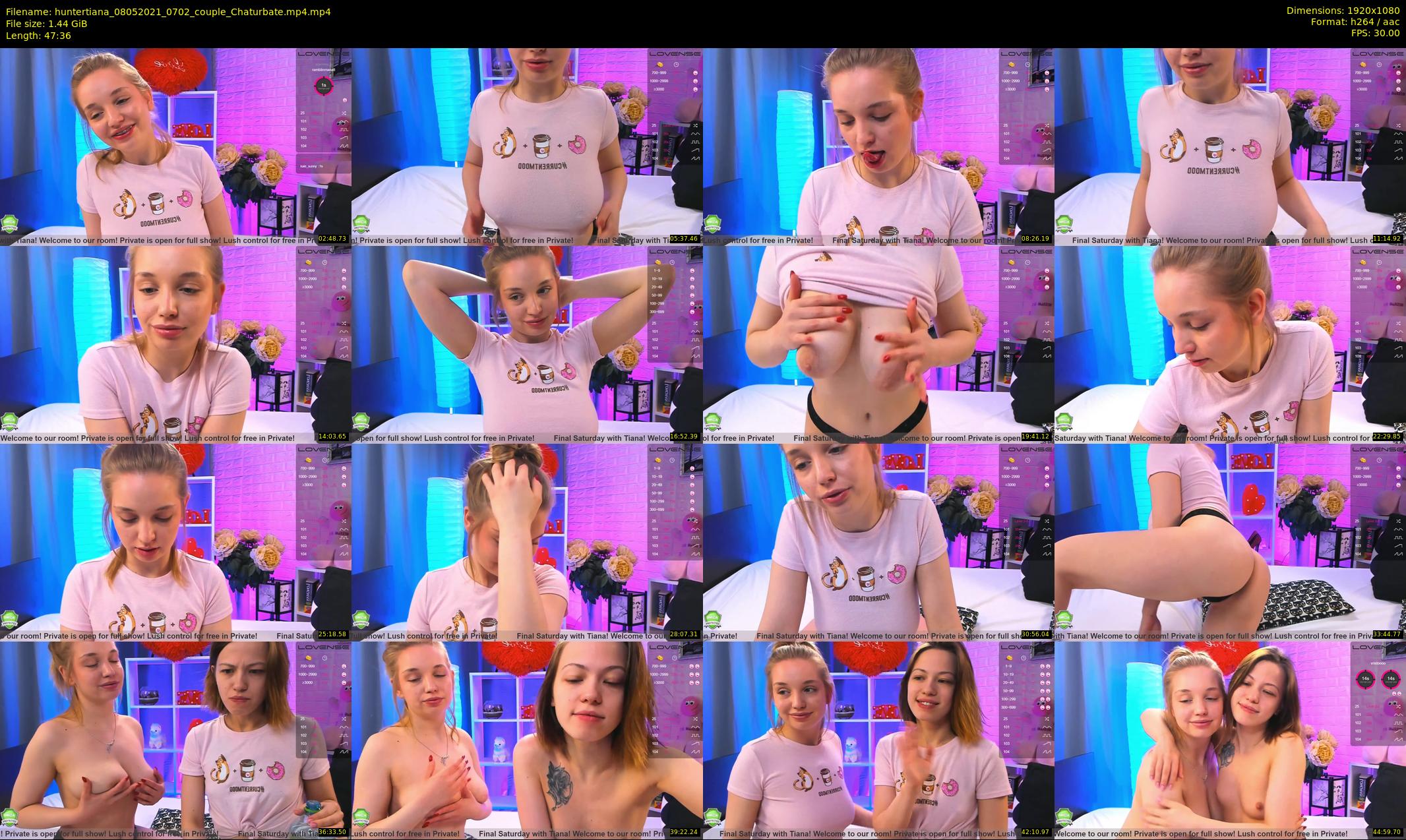 huntertiana — 48 minute Chaturbate female cam show recording, 1080p, May 8, 2021