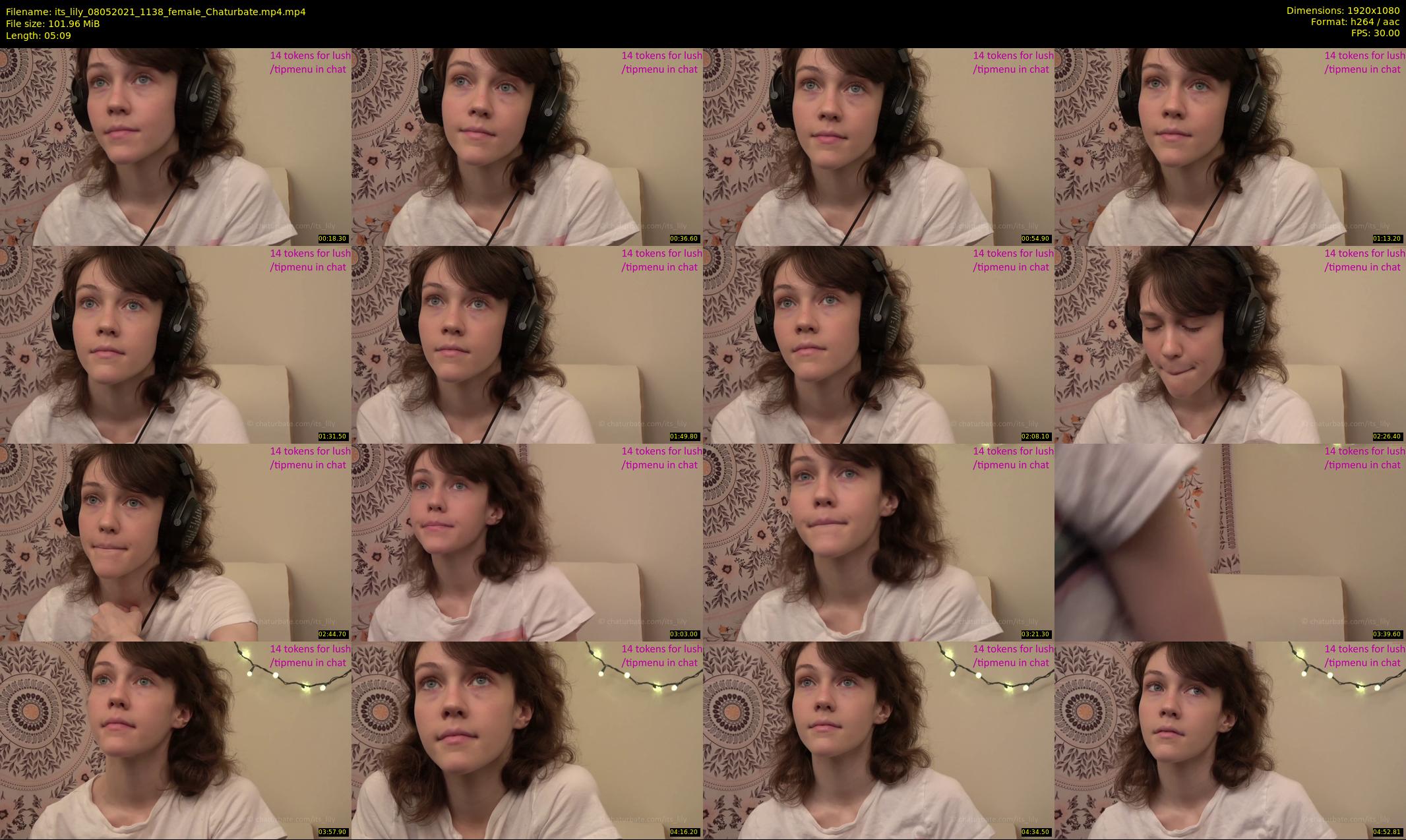 its_lily — 6 minute Chaturbate female cam show recording, 1080p, May 8, 2021