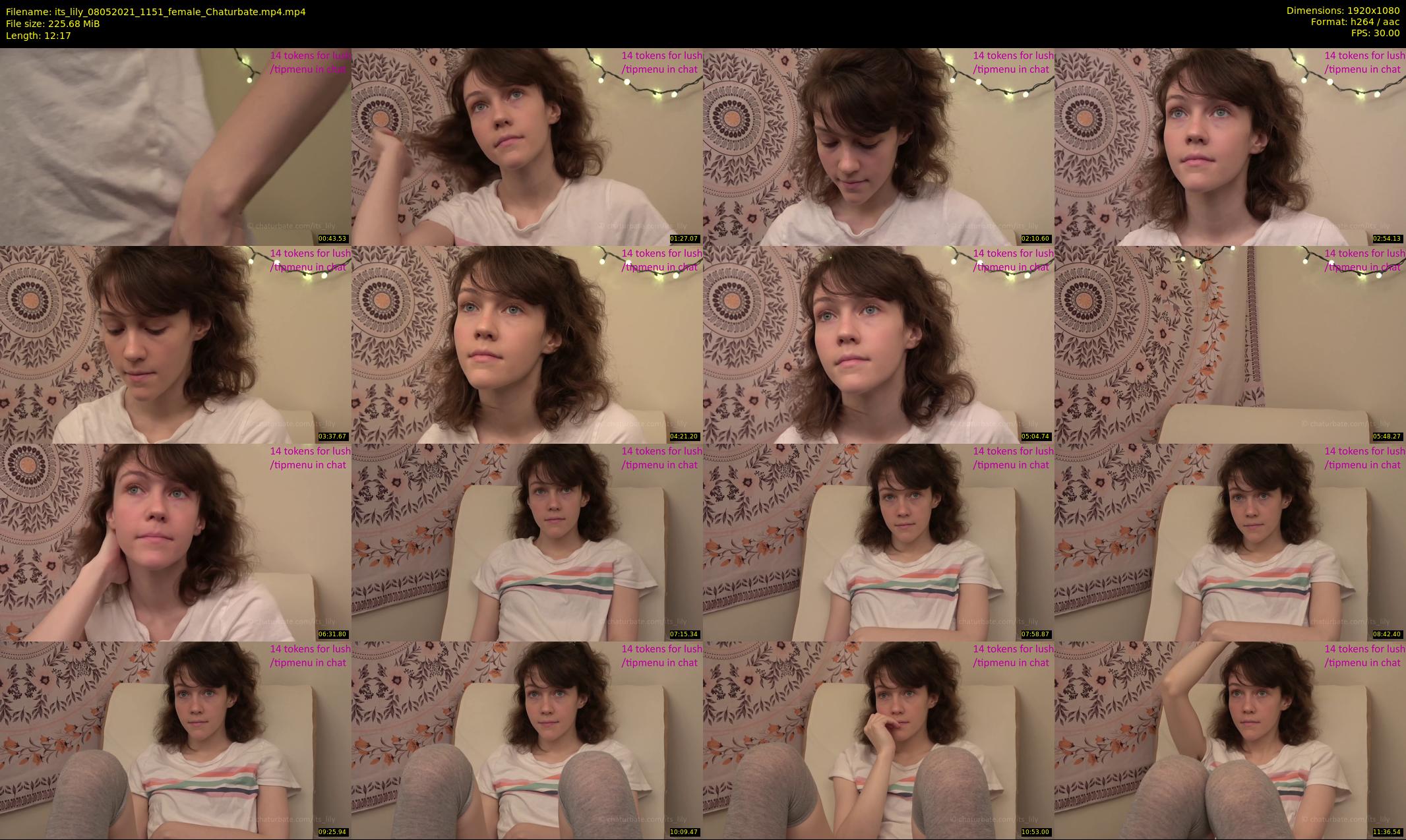 its_lily — 13 minute Chaturbate female cam show recording, 1080p, May 8, 2021