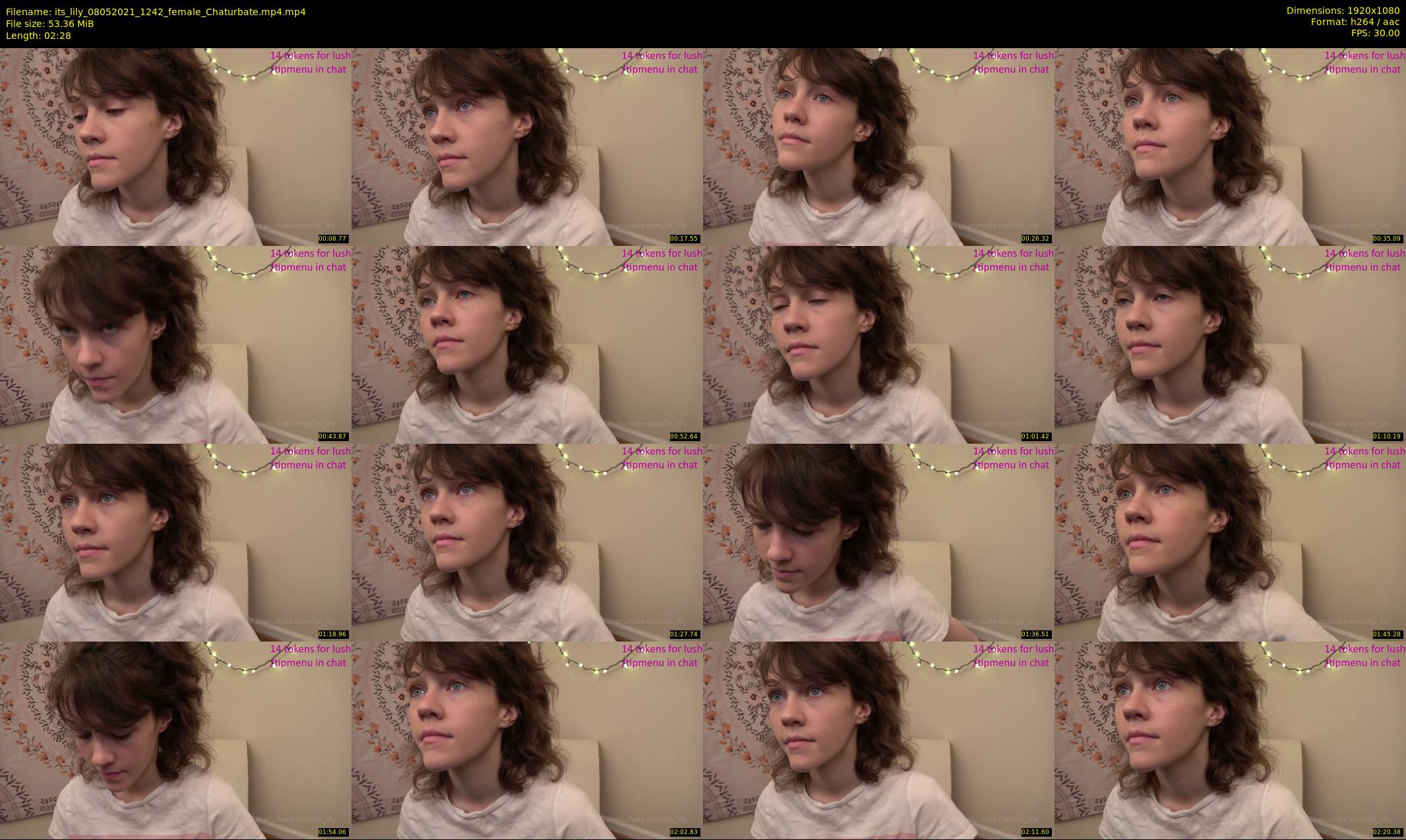 its_lily — 3 minute Chaturbate female cam show recording, 1080p, May 8, 2021