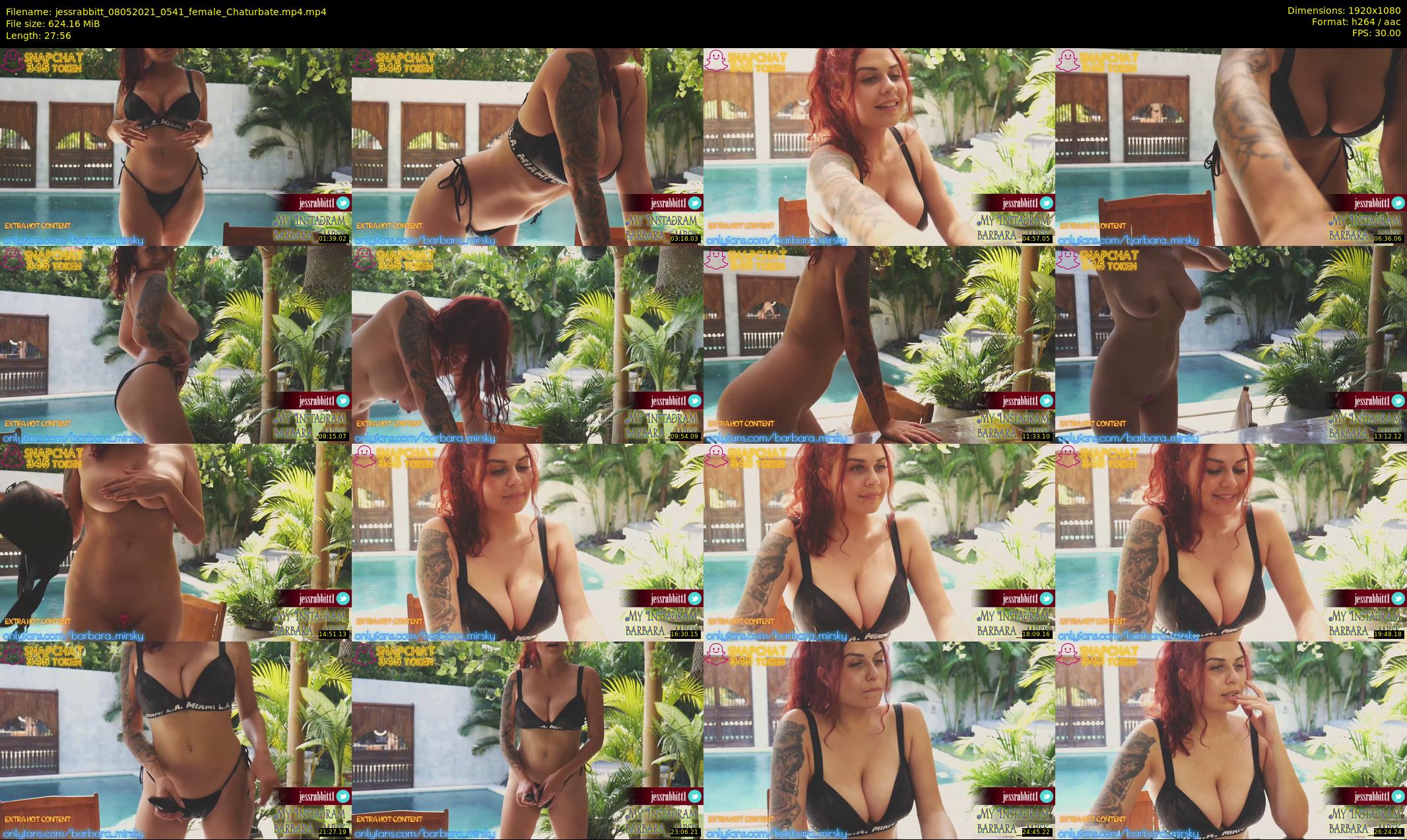 jessrabbitt — 28 minute Chaturbate female cam show recording, 1080p, May 8, 2021