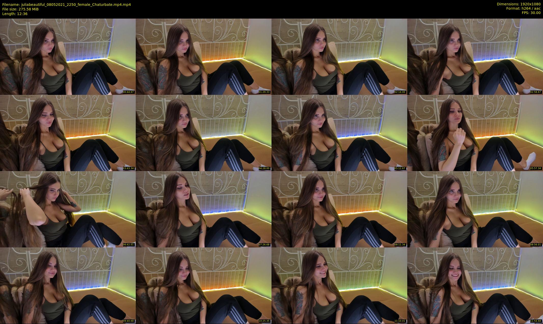 juliabeautiful — 13 minute Chaturbate female cam show recording, 1080p, May 8, 2021