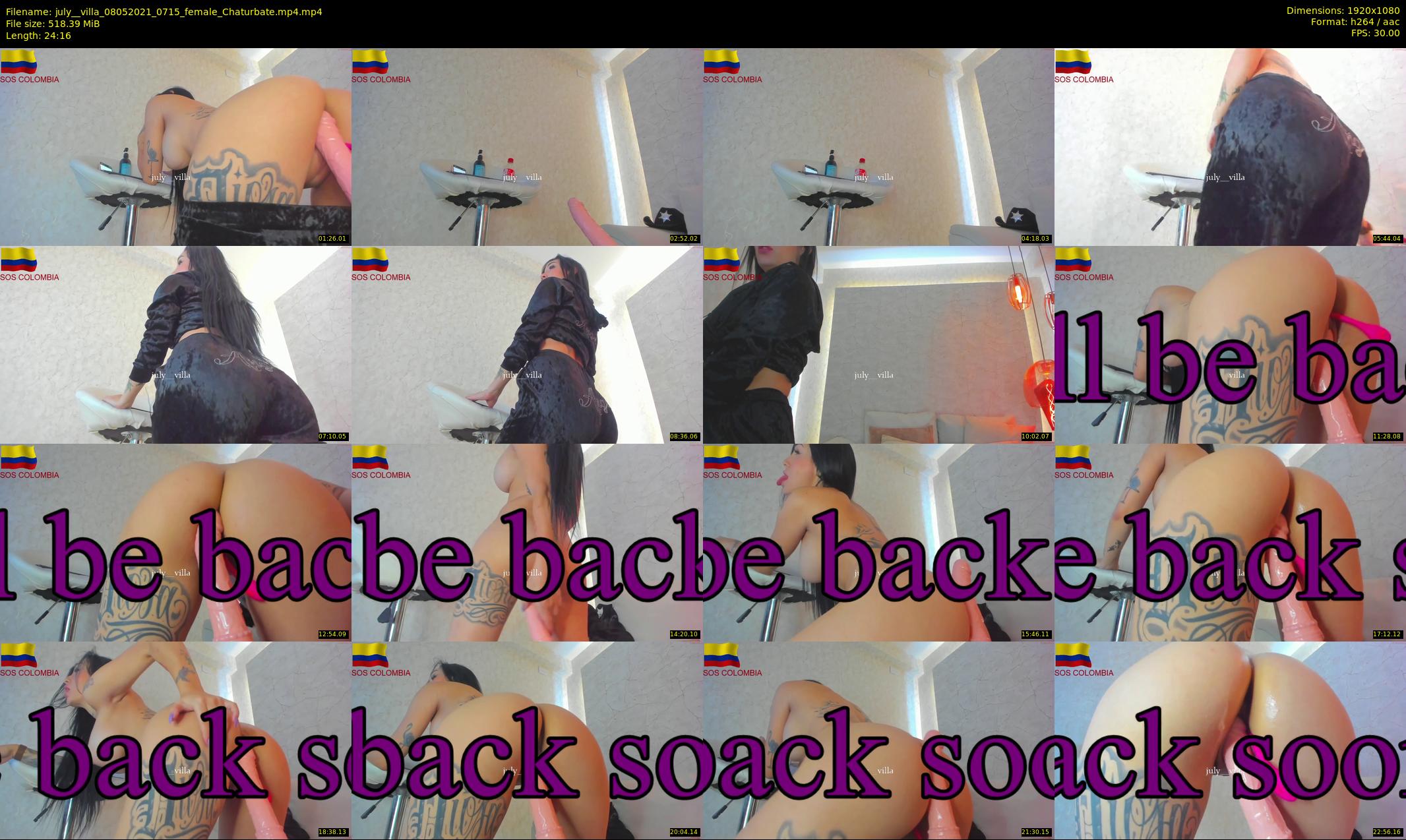 july__villa — 25 minute Chaturbate female cam show recording, 1080p, May 8, 2021