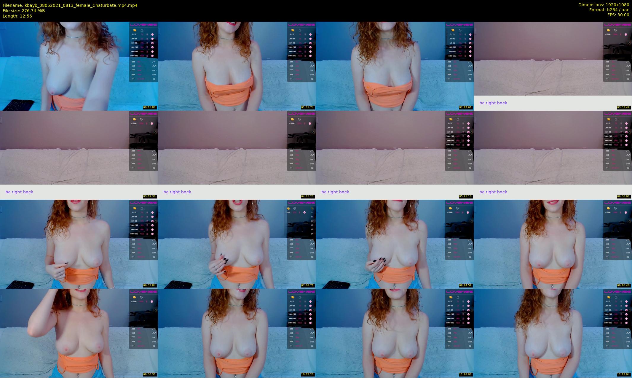kbayb — 13 minute Chaturbate female cam show recording, 1080p, May 8, 2021