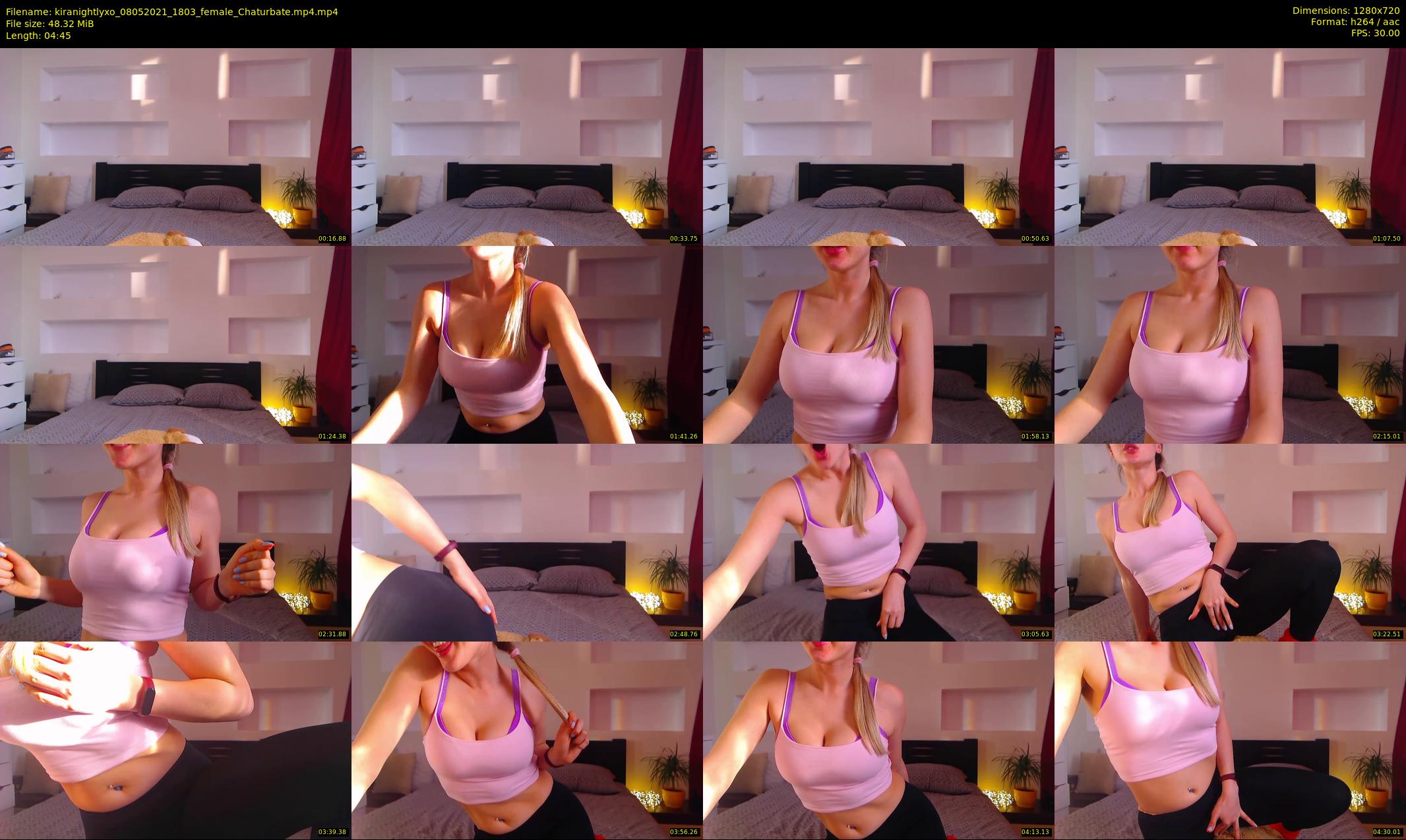 kiranightlyxo — 5 minute Chaturbate female cam show recording, 720p, May 8, 2021