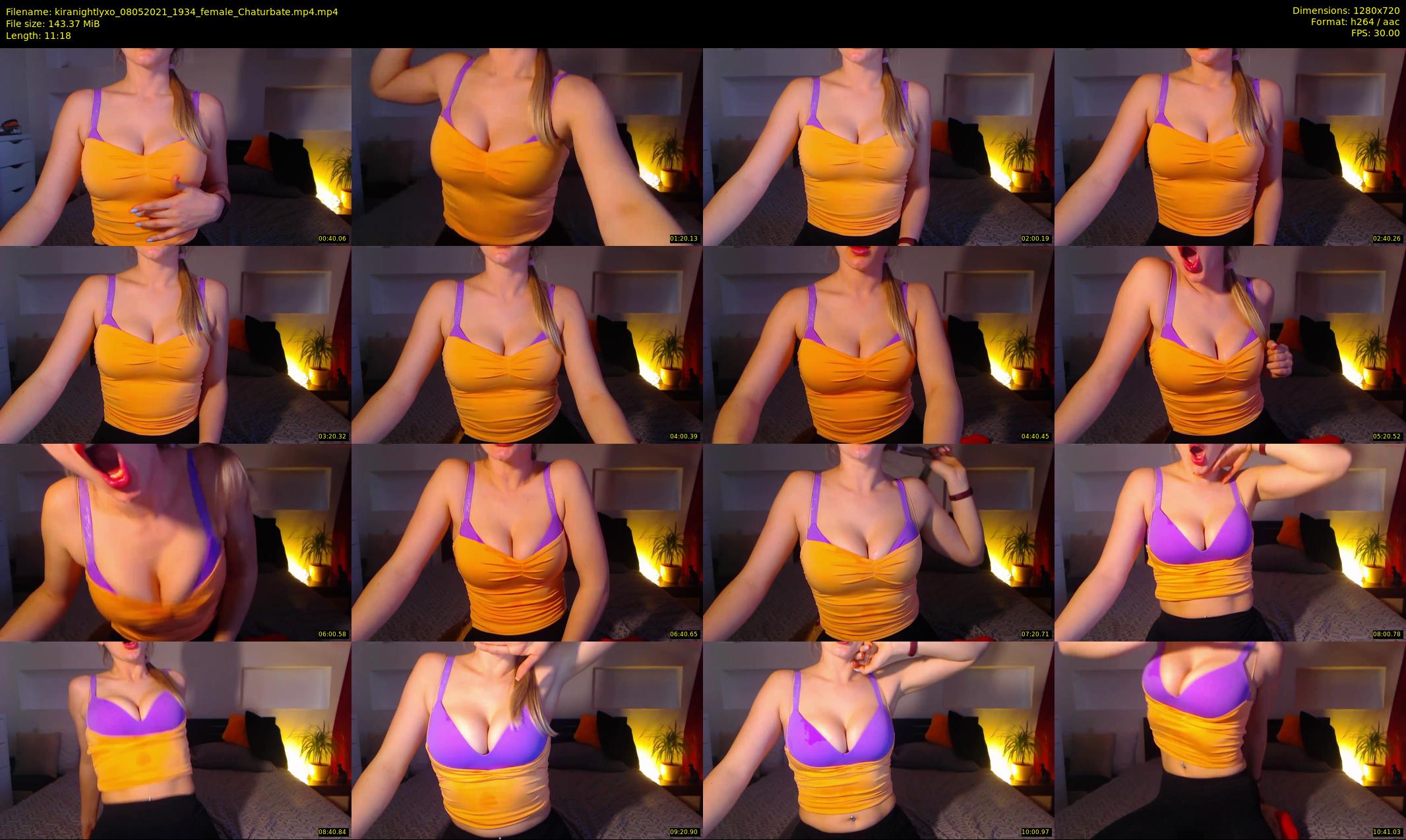 kiranightlyxo — 12 minute Chaturbate female cam show recording, 720p, May 8, 2021