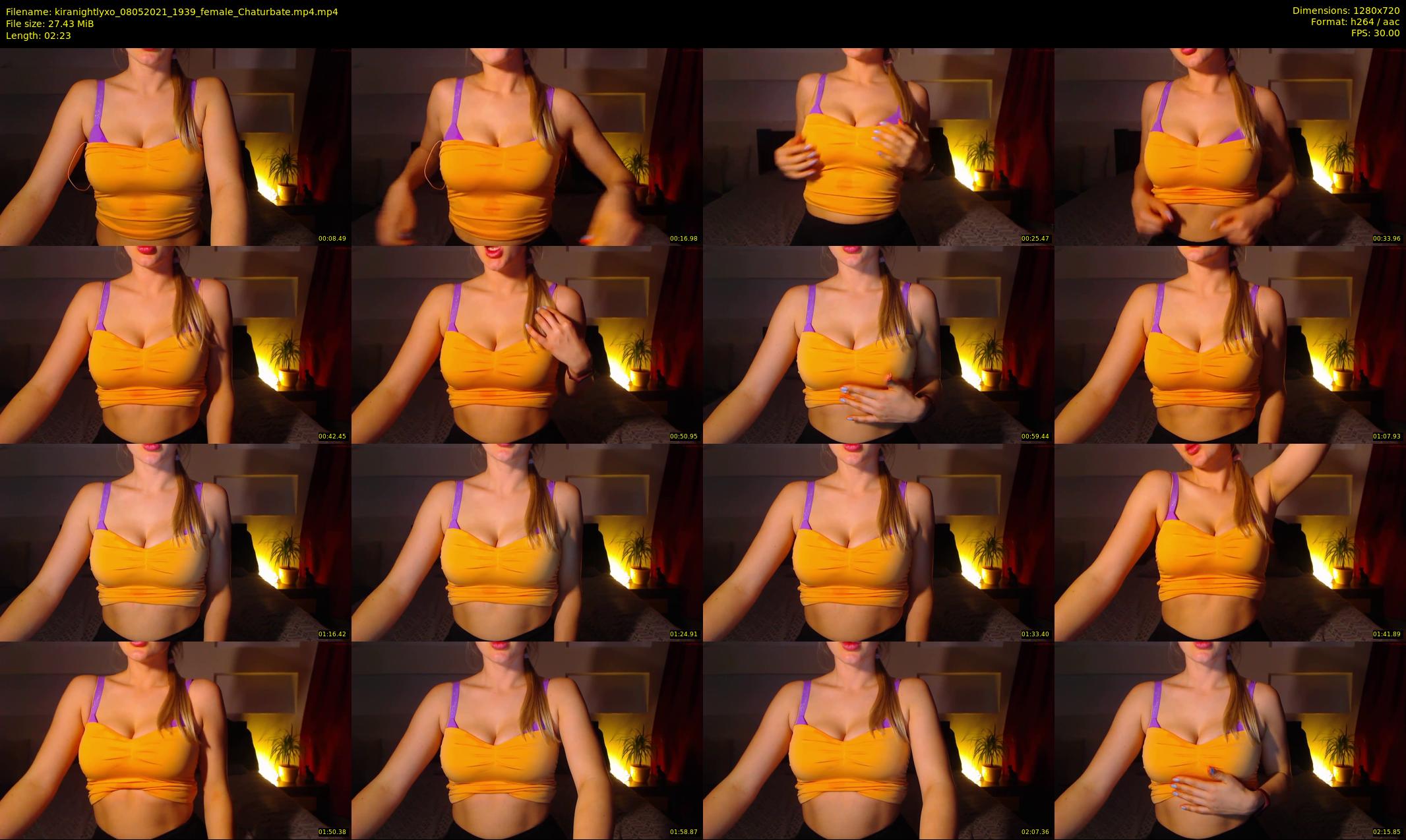 kiranightlyxo — 3 minute Chaturbate female cam show recording, 720p, May 8, 2021