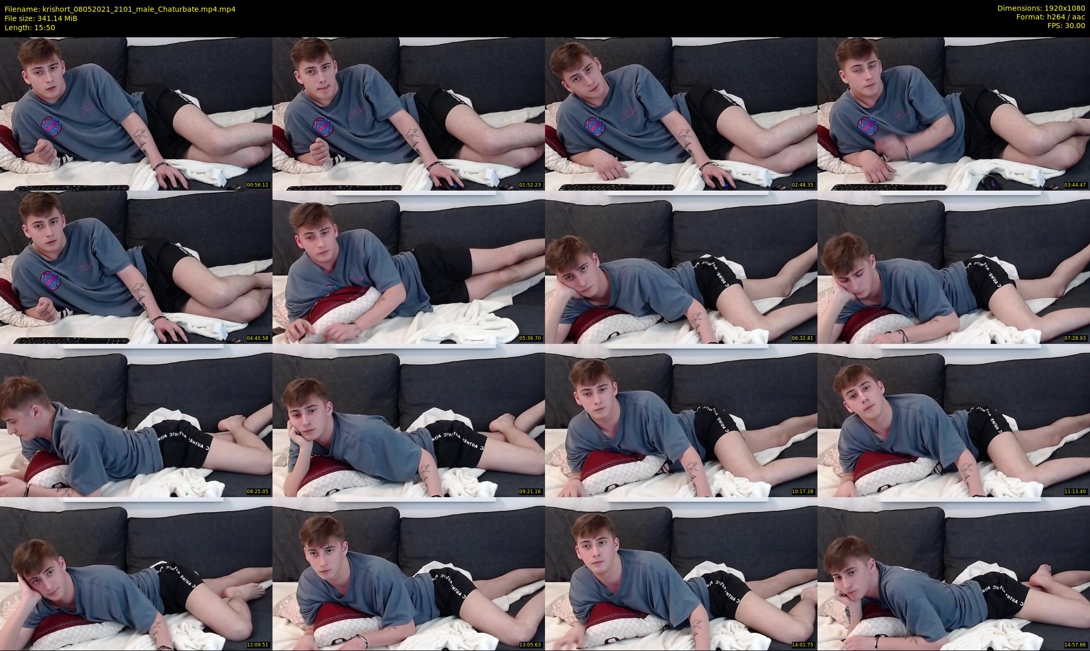 krishort — 16 minute Chaturbate male cam show recording, 1080p, May 8, 2021